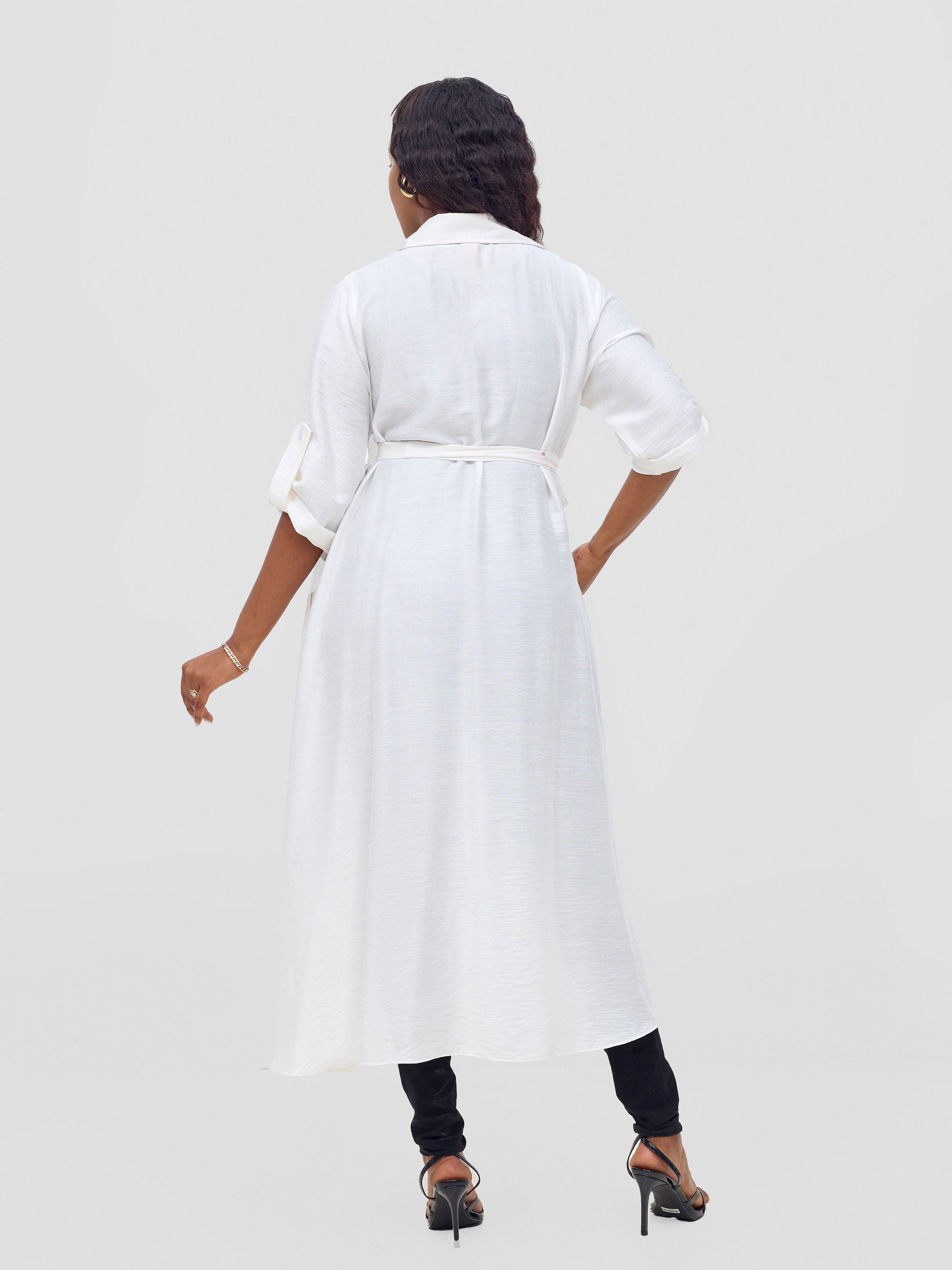 Vivo Ava 3/4 Sleeve Kimono -White