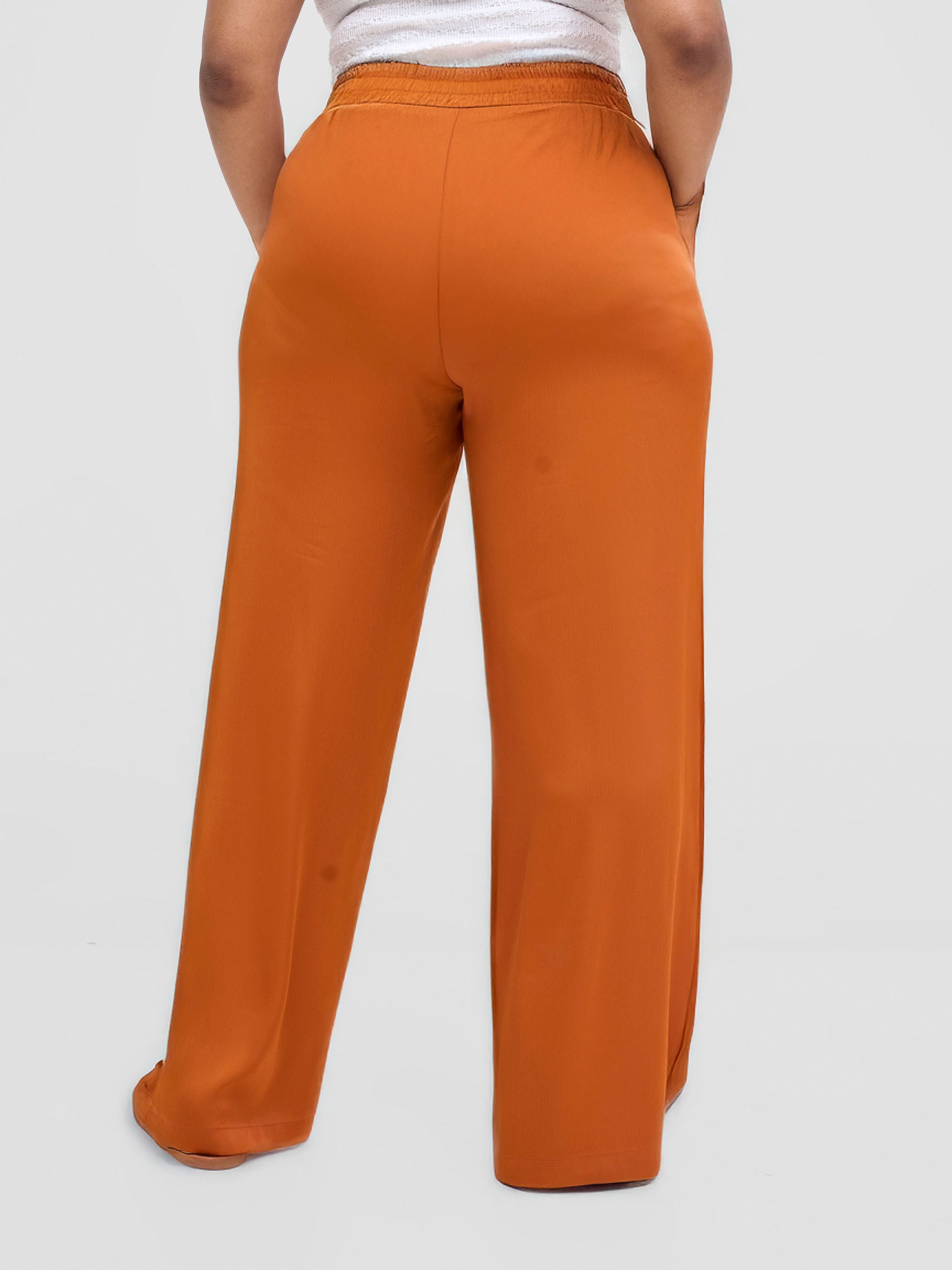 Vivo Tahisa Straight Leg Pants - Rust