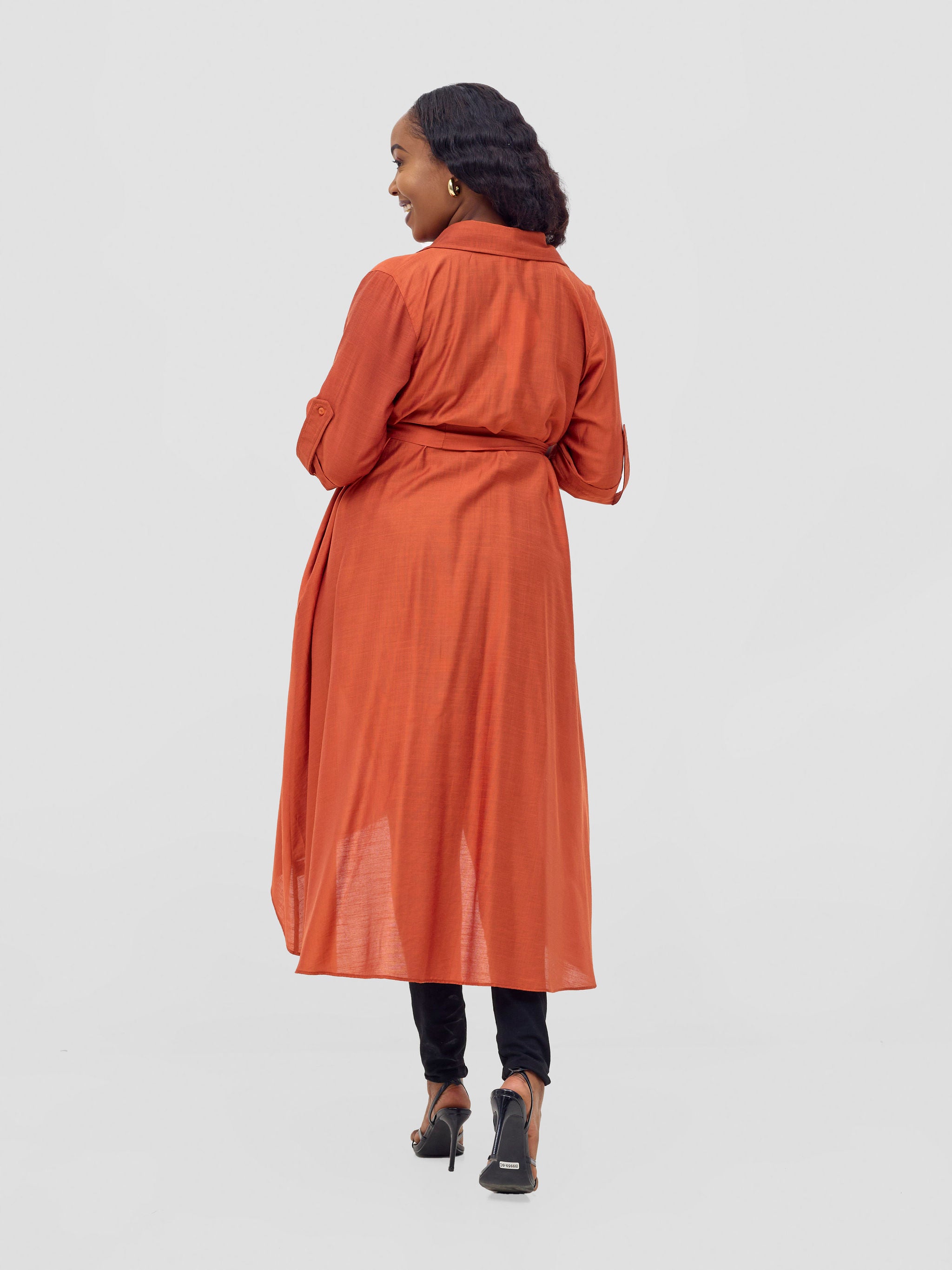Vivo Ava 3/4 Sleeve Kimono - Rust