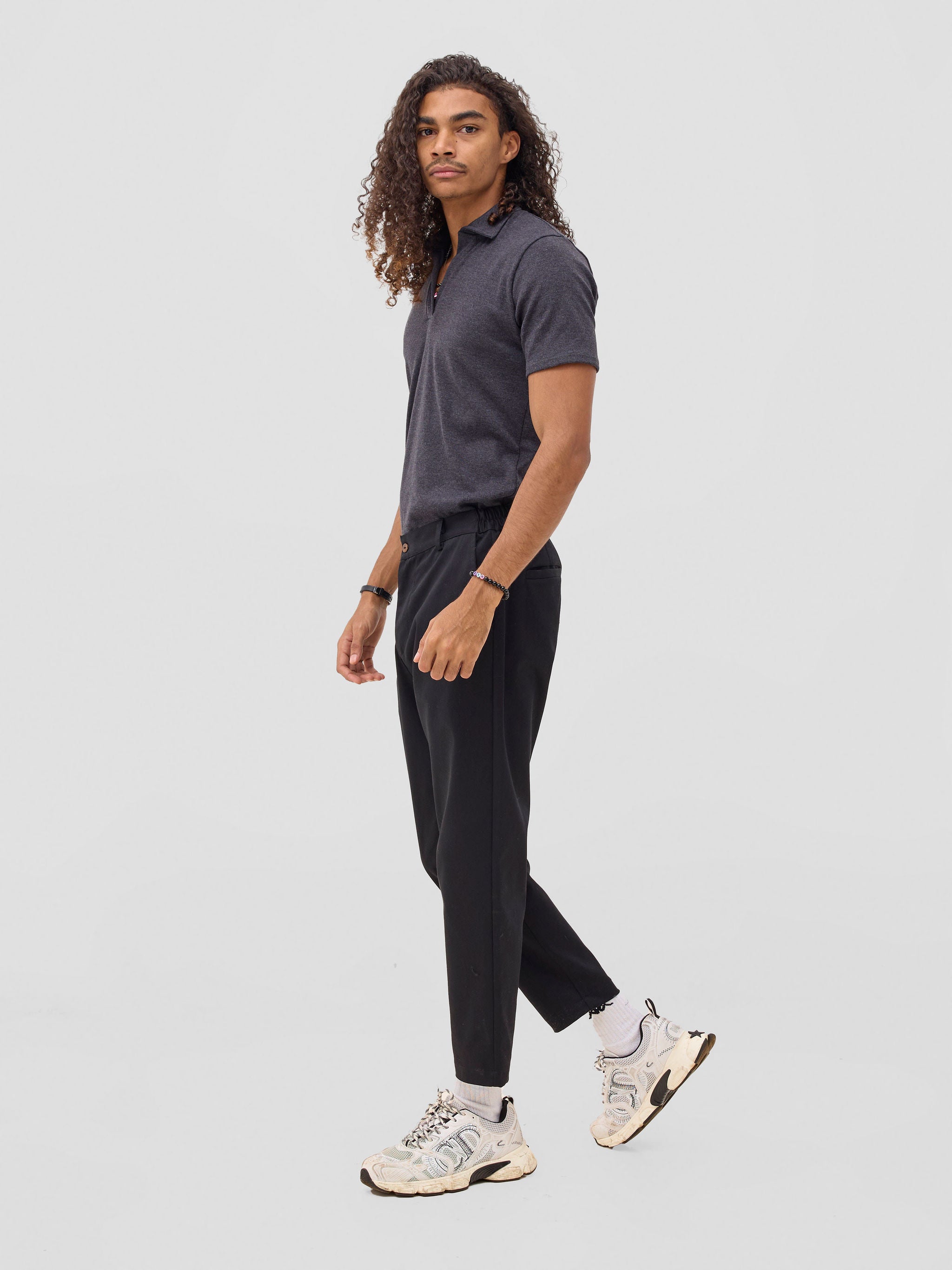 Zoya Sadira Men's Polo T-Shirt - Grey