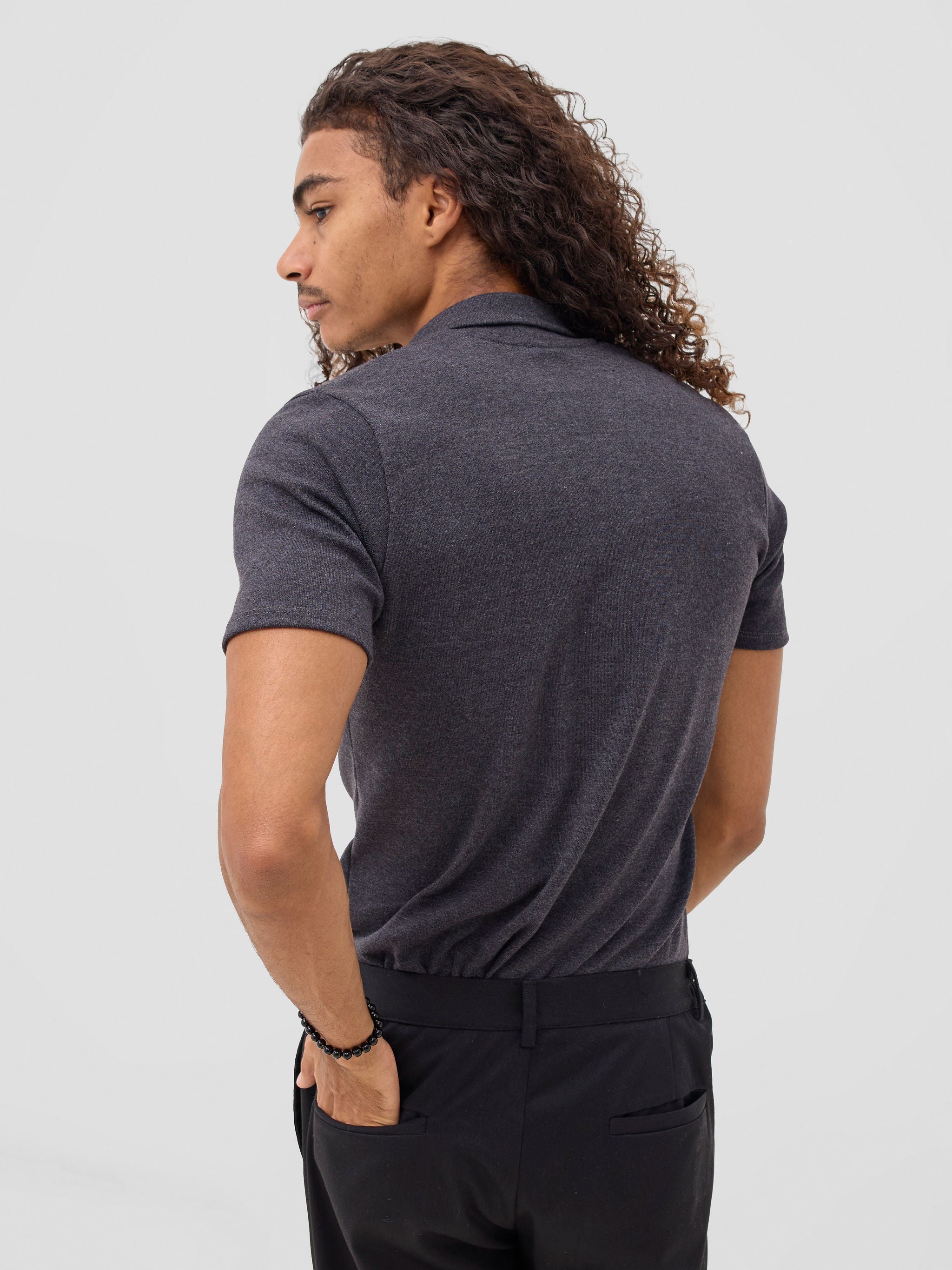 Zoya Sadira Men's Polo T-Shirt - Grey