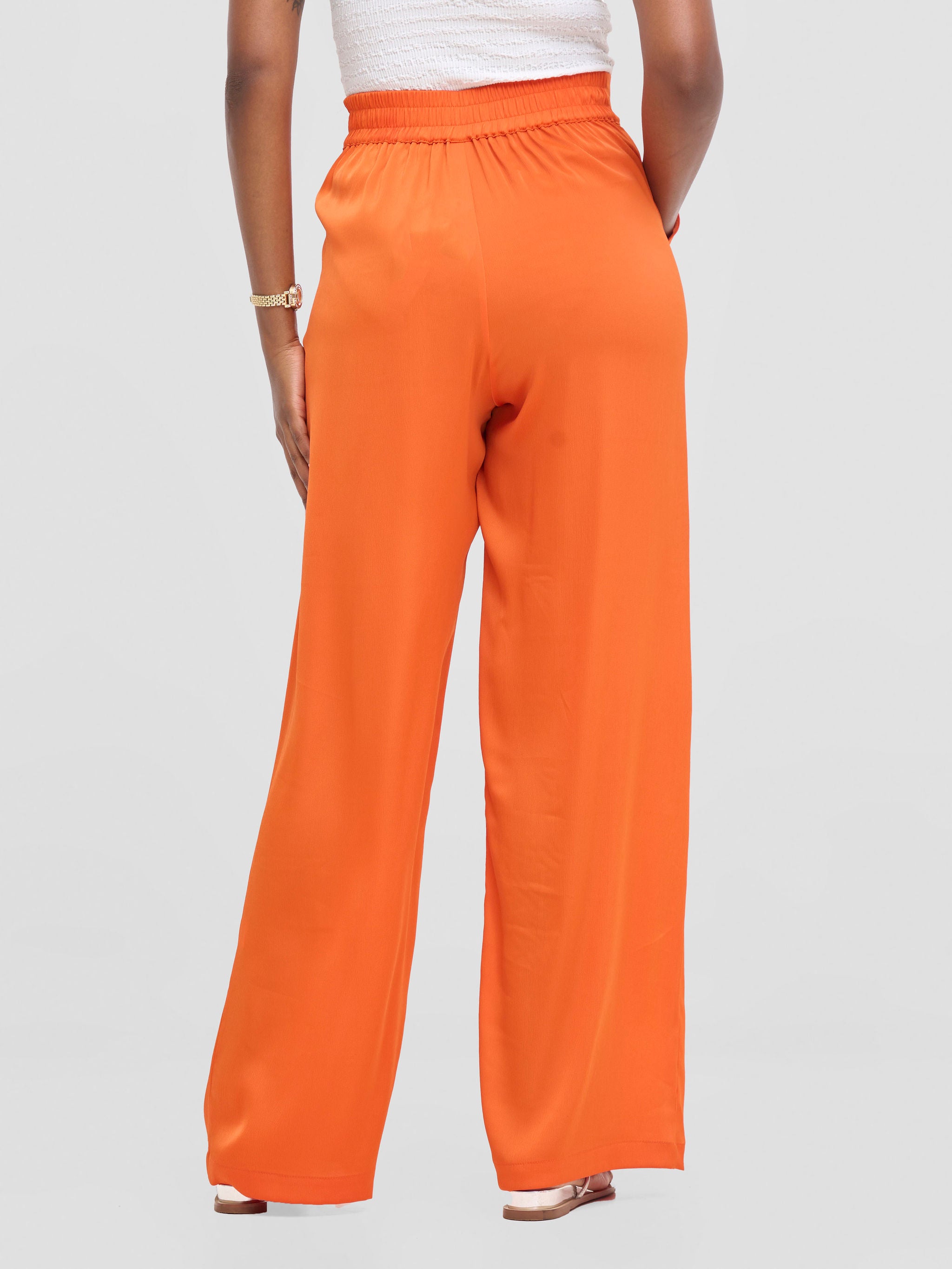 Vivo Tahisa Straight Leg Pants - Orange