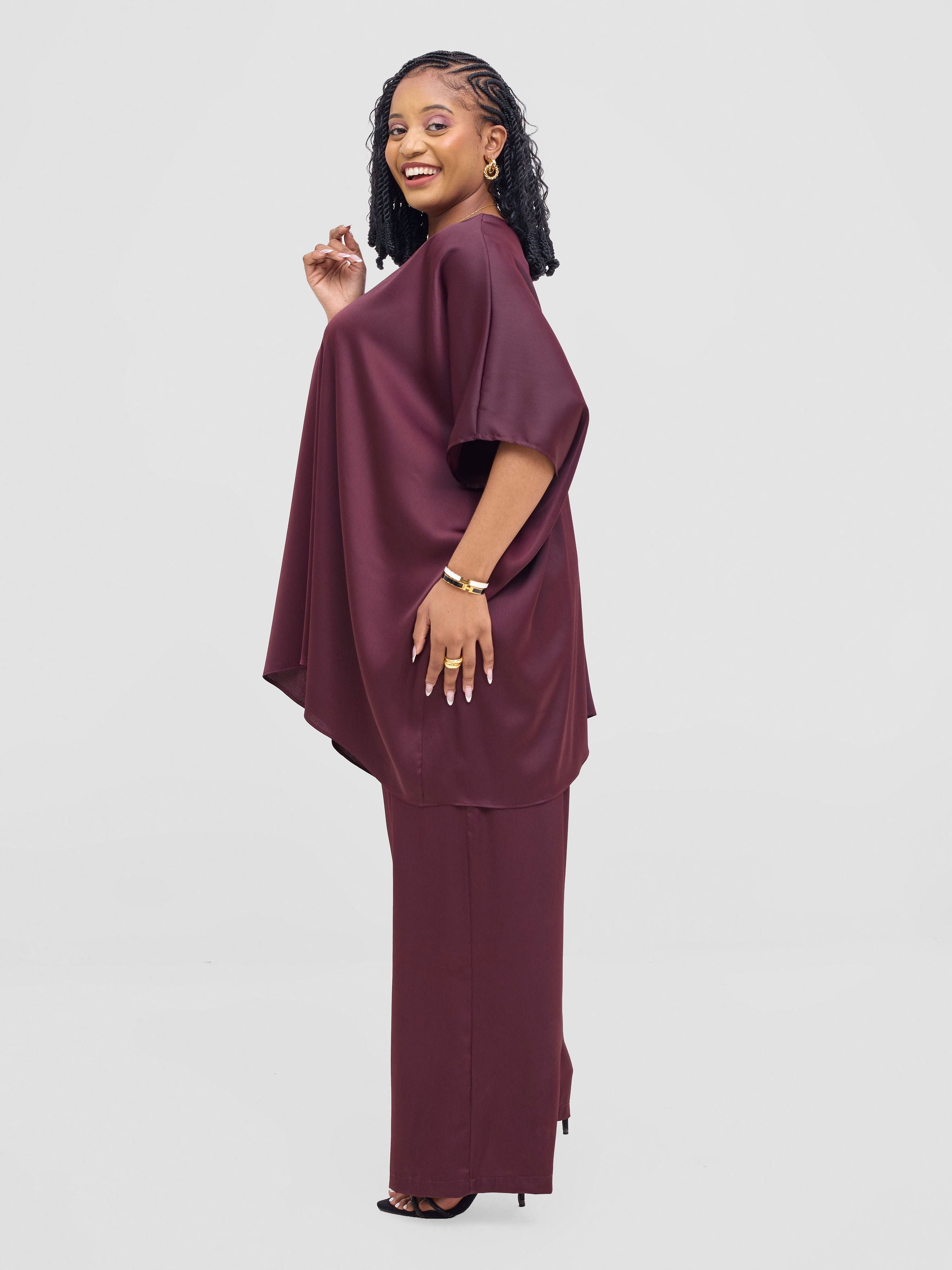 Vivo Isabi Loose Top - Chocolate