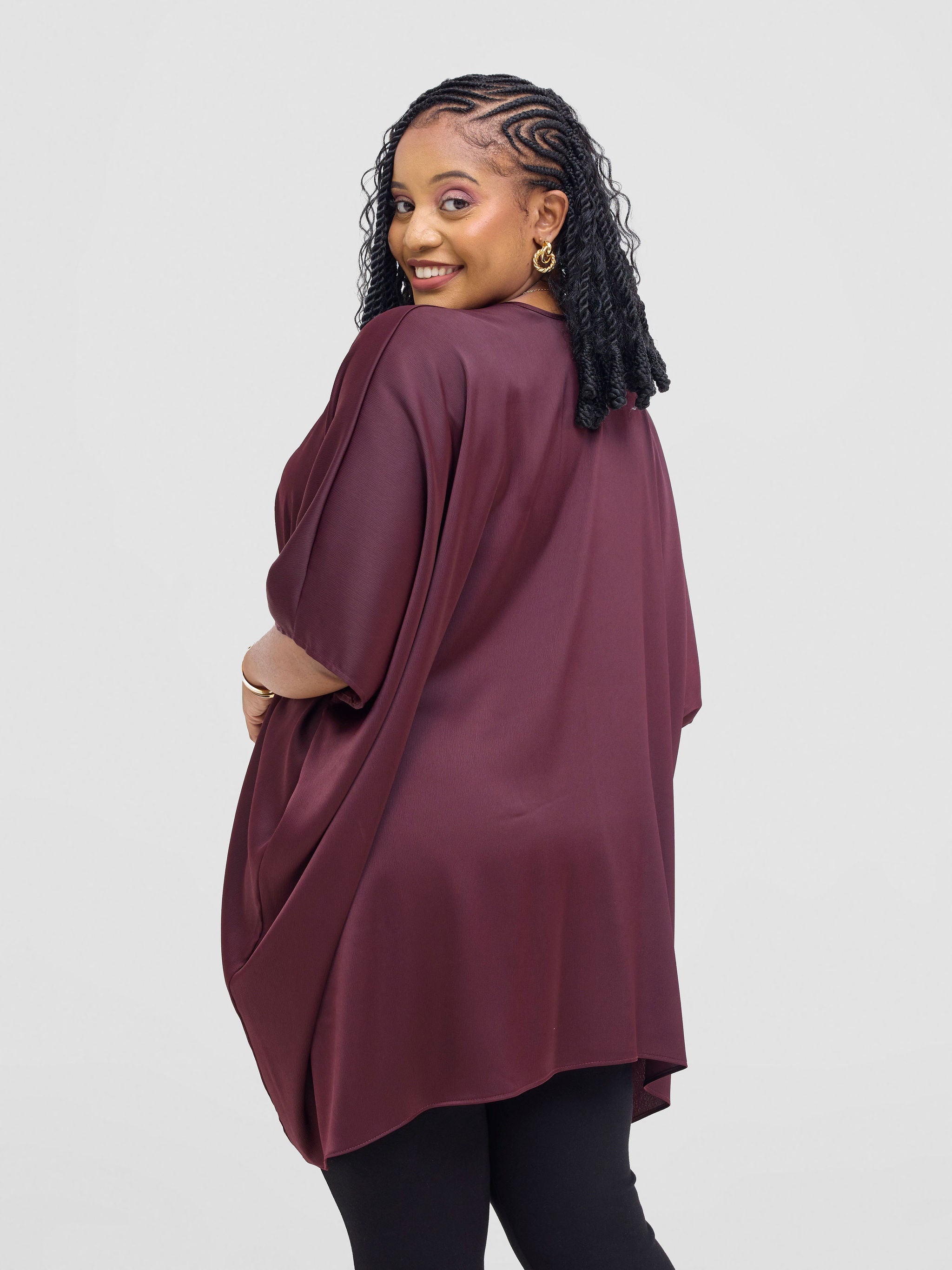 Vivo Tahisa Loose Top - Dark Brown