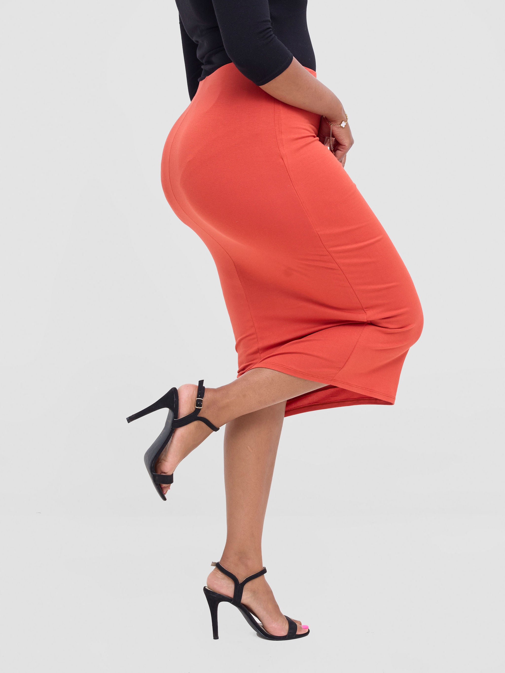 Vivo Basic Lined Capri Skirt - Rust