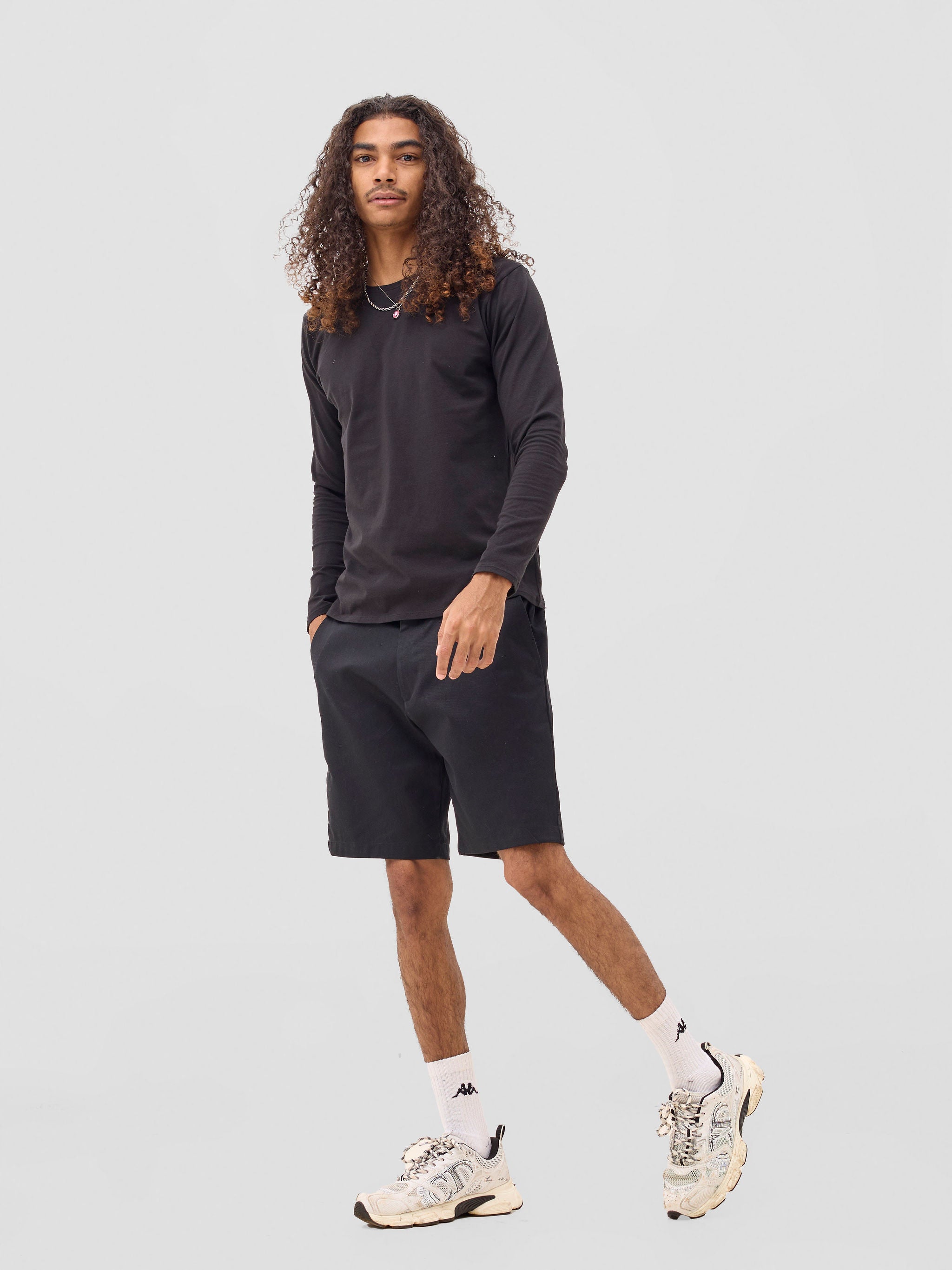 Zoya Sadira Men's Long Sleeve T Shirt - Black