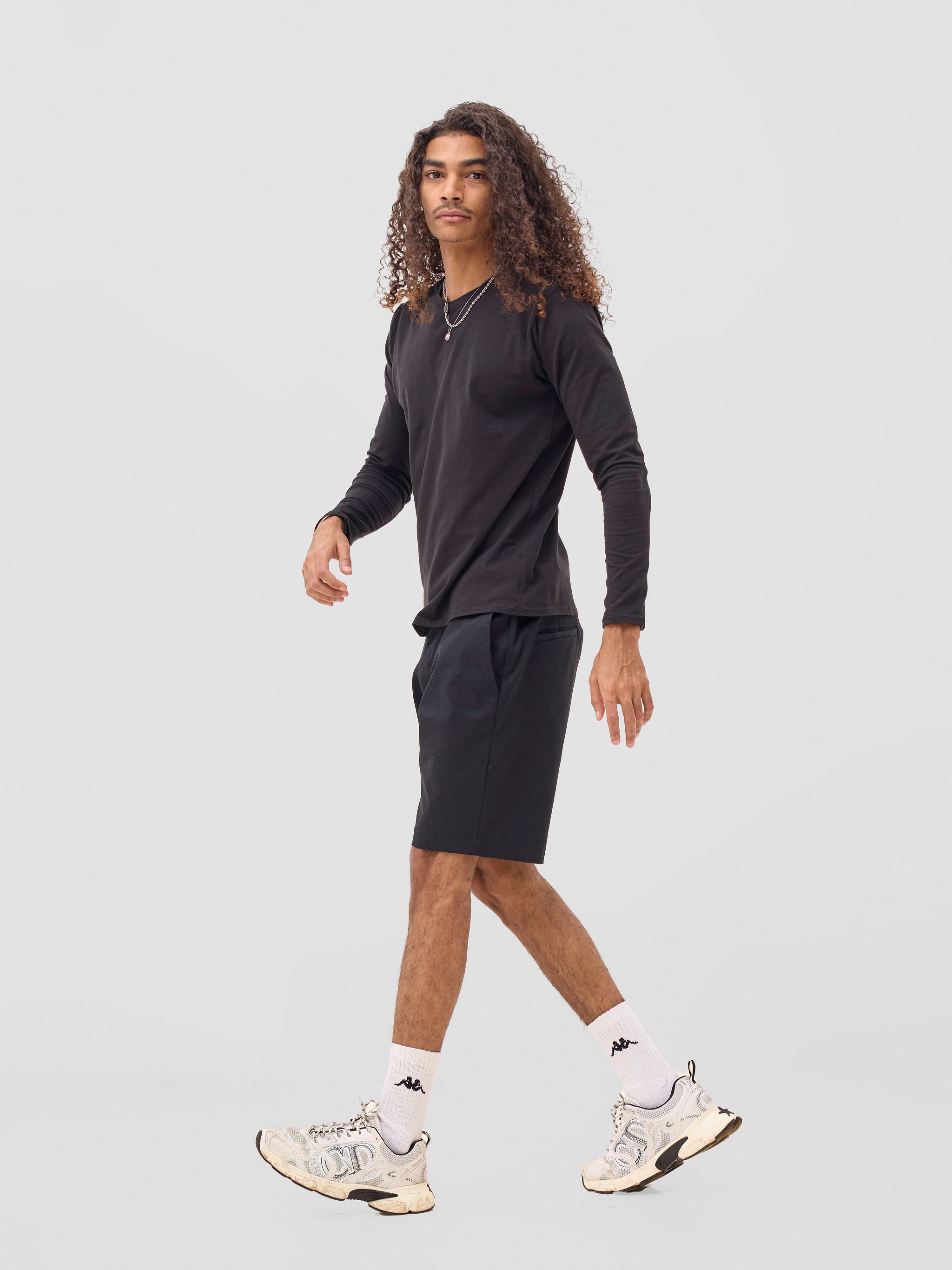 Zoya Sadira Men's Long Sleeve T Shirt - Black