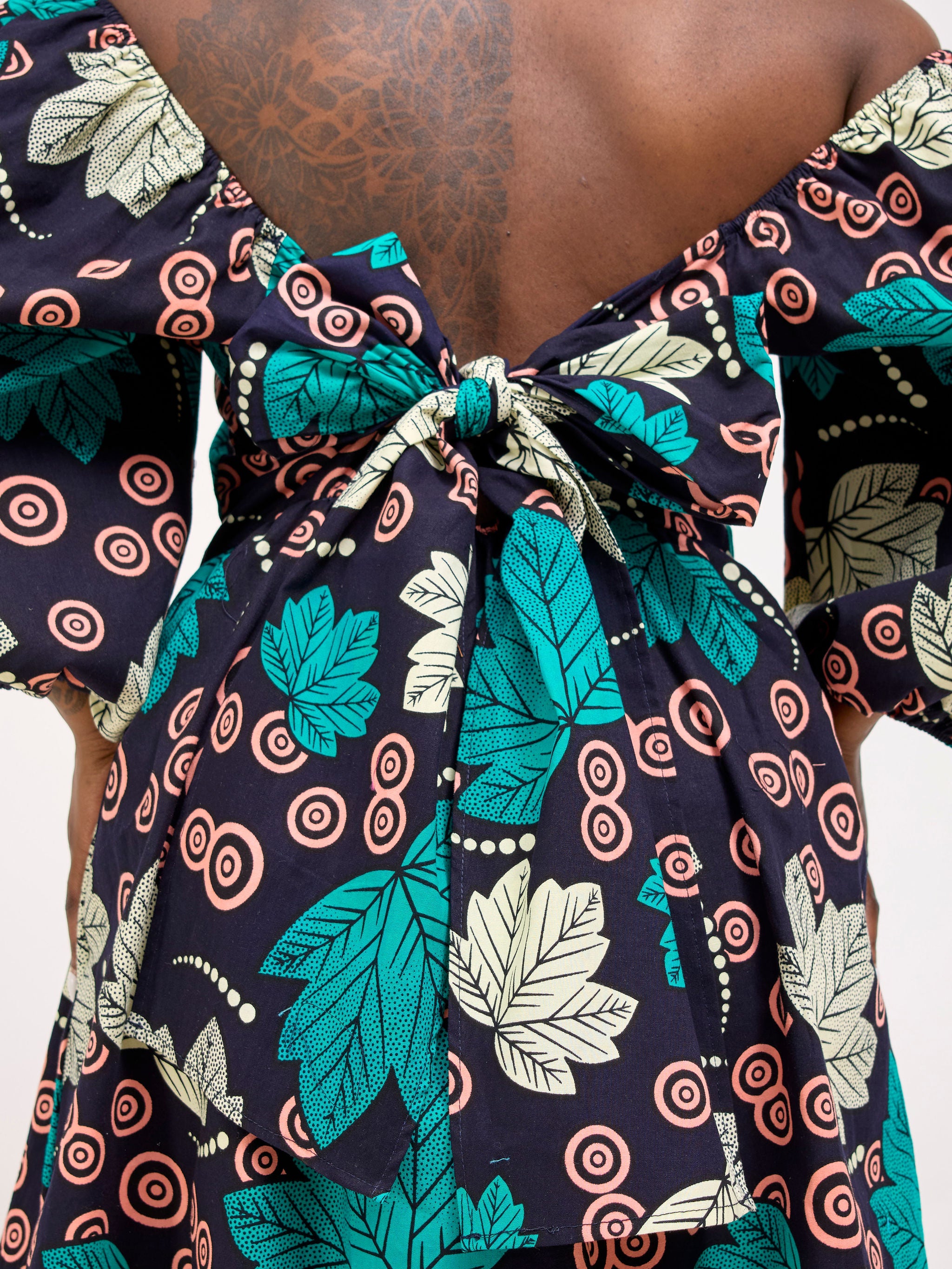 Safari Njano Front Tie Dress - Lira