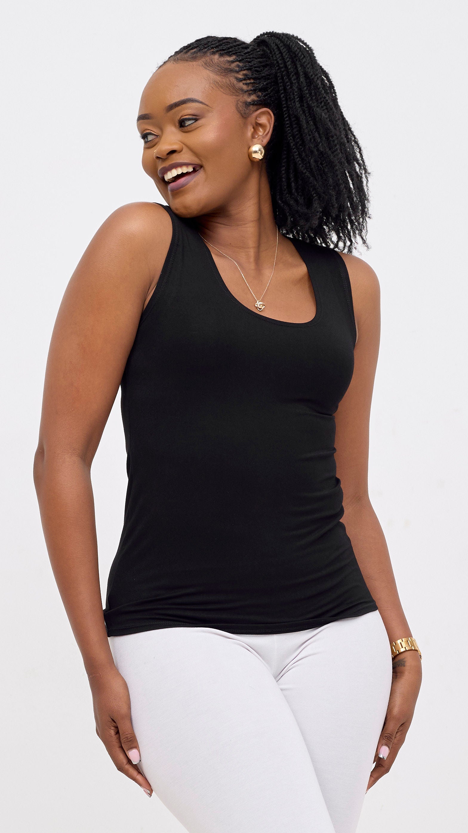 Vivo Basic Val Tank Top - Black