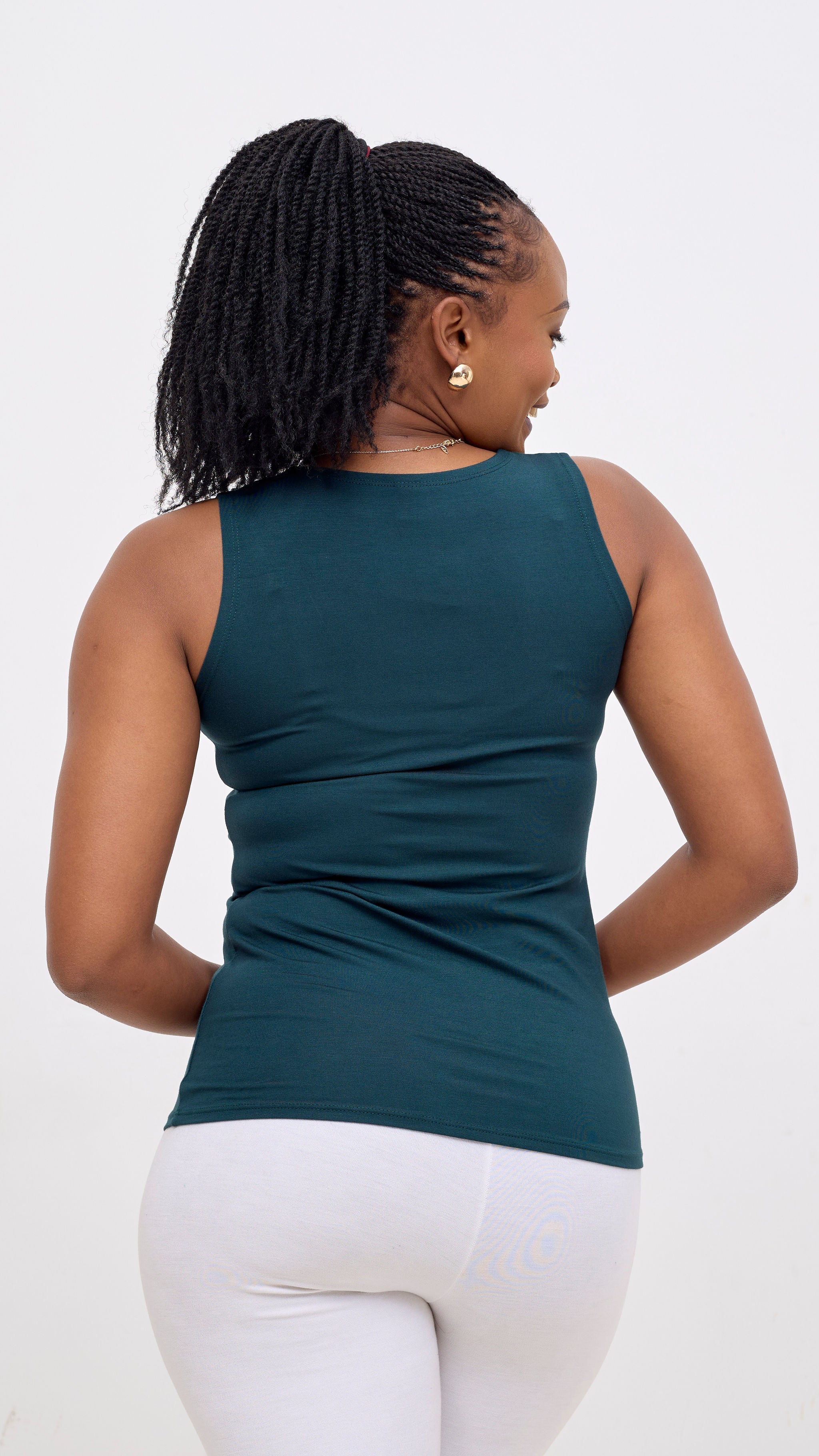 Vivo Basic Val Tank Top - Dark Green
