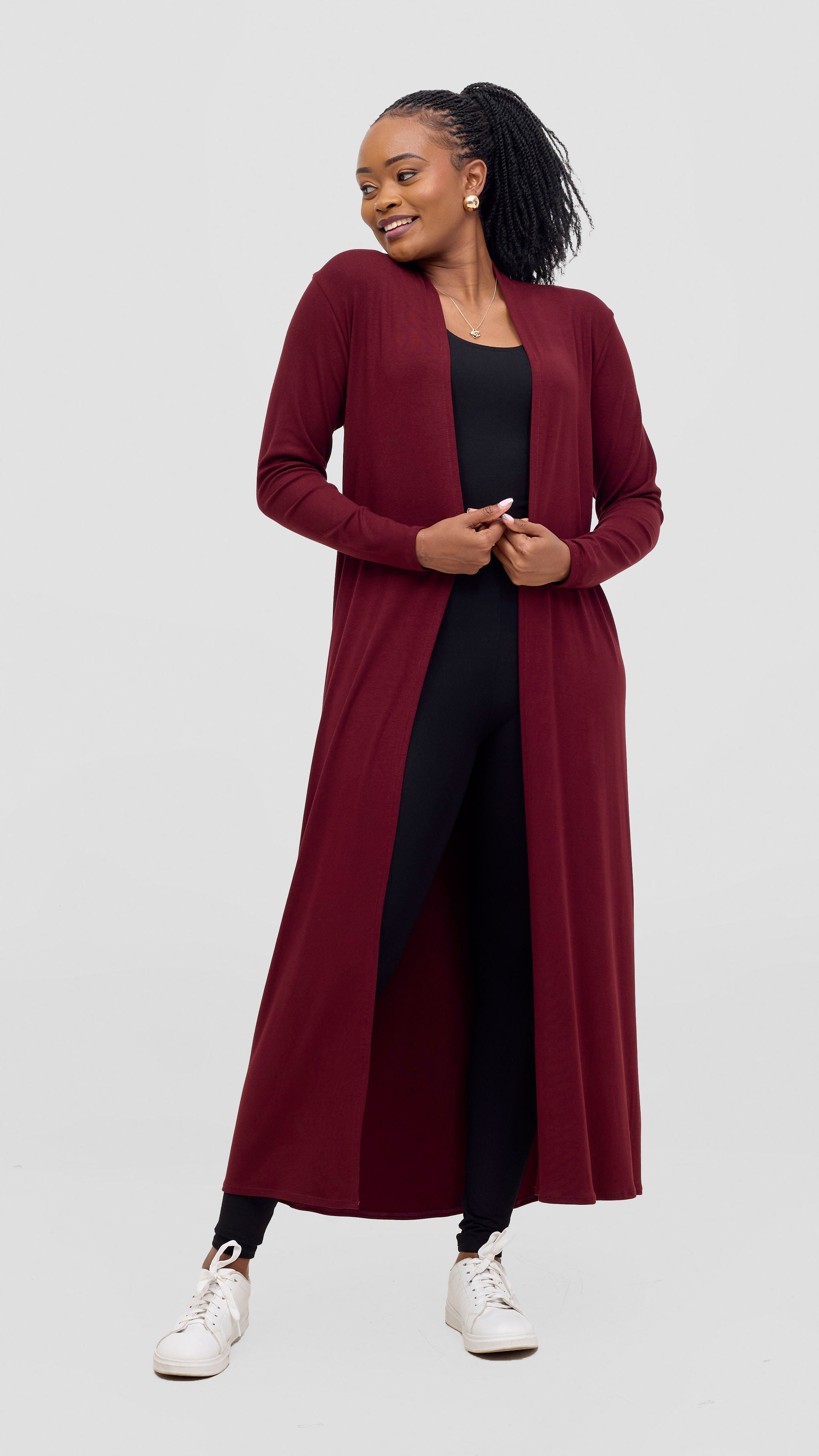 Vivo Leila Maxi Waterfall - Dark Maroon