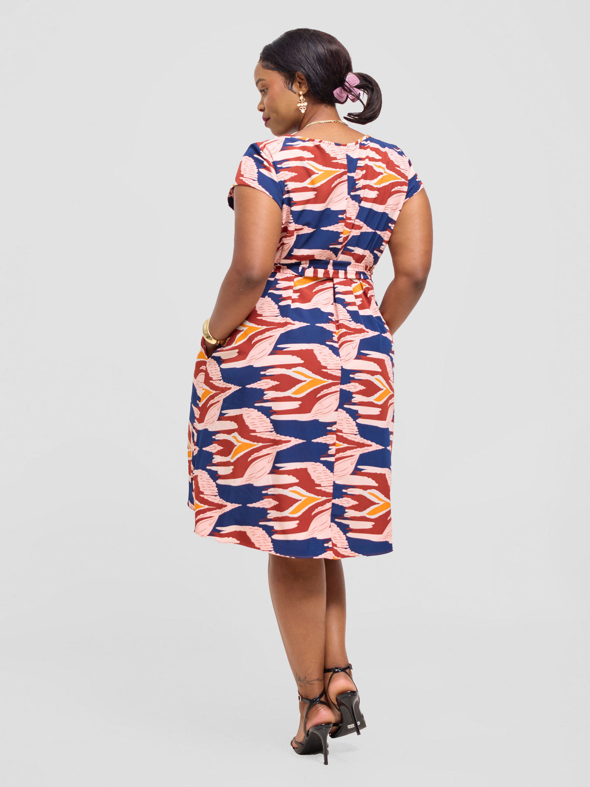 Vivo Basic Cap Sleeved Tent Maxi Dress - Polka Dot main image 0