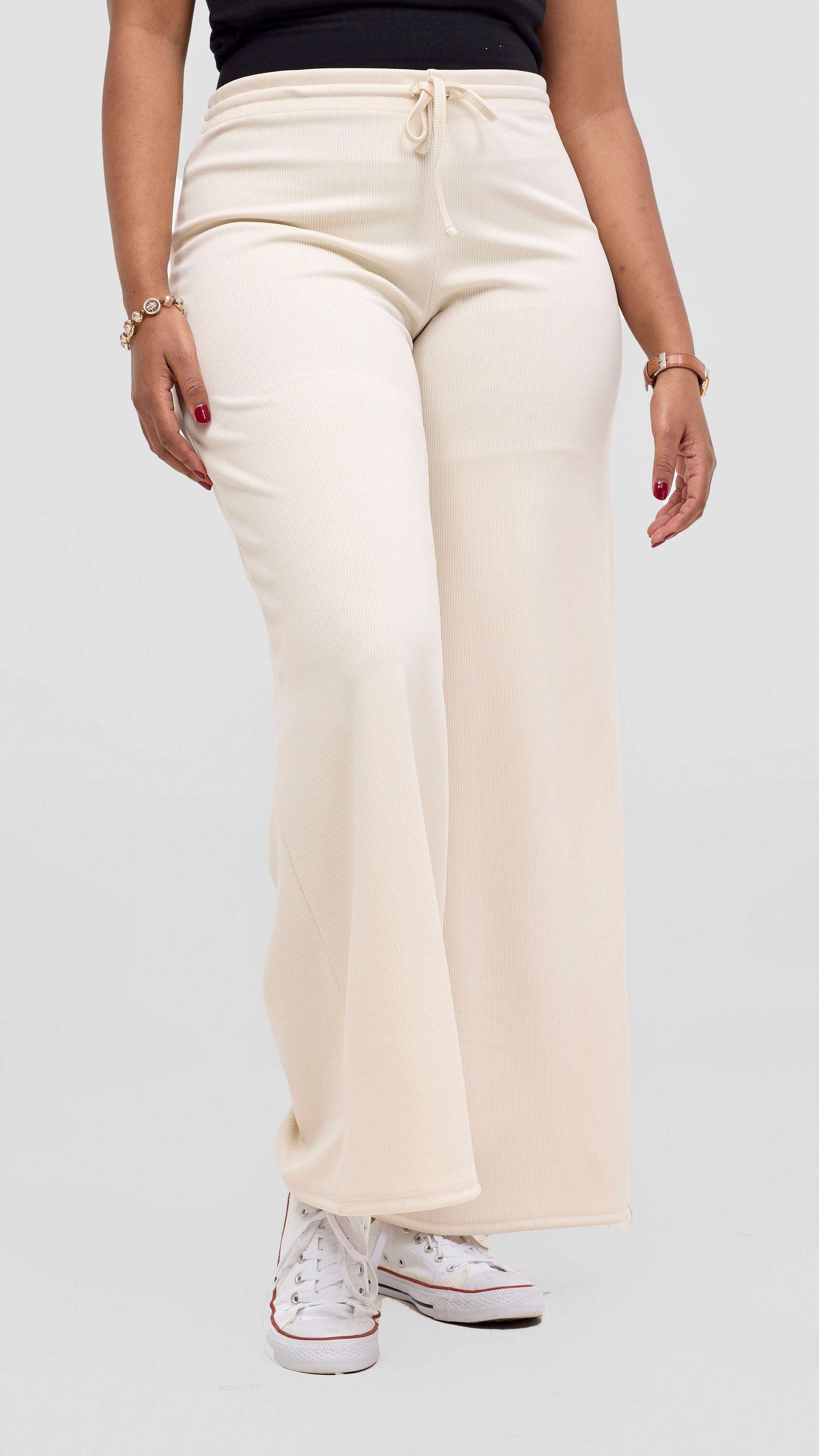 Vivo Safa Straight Leg Pants - Buttermilk