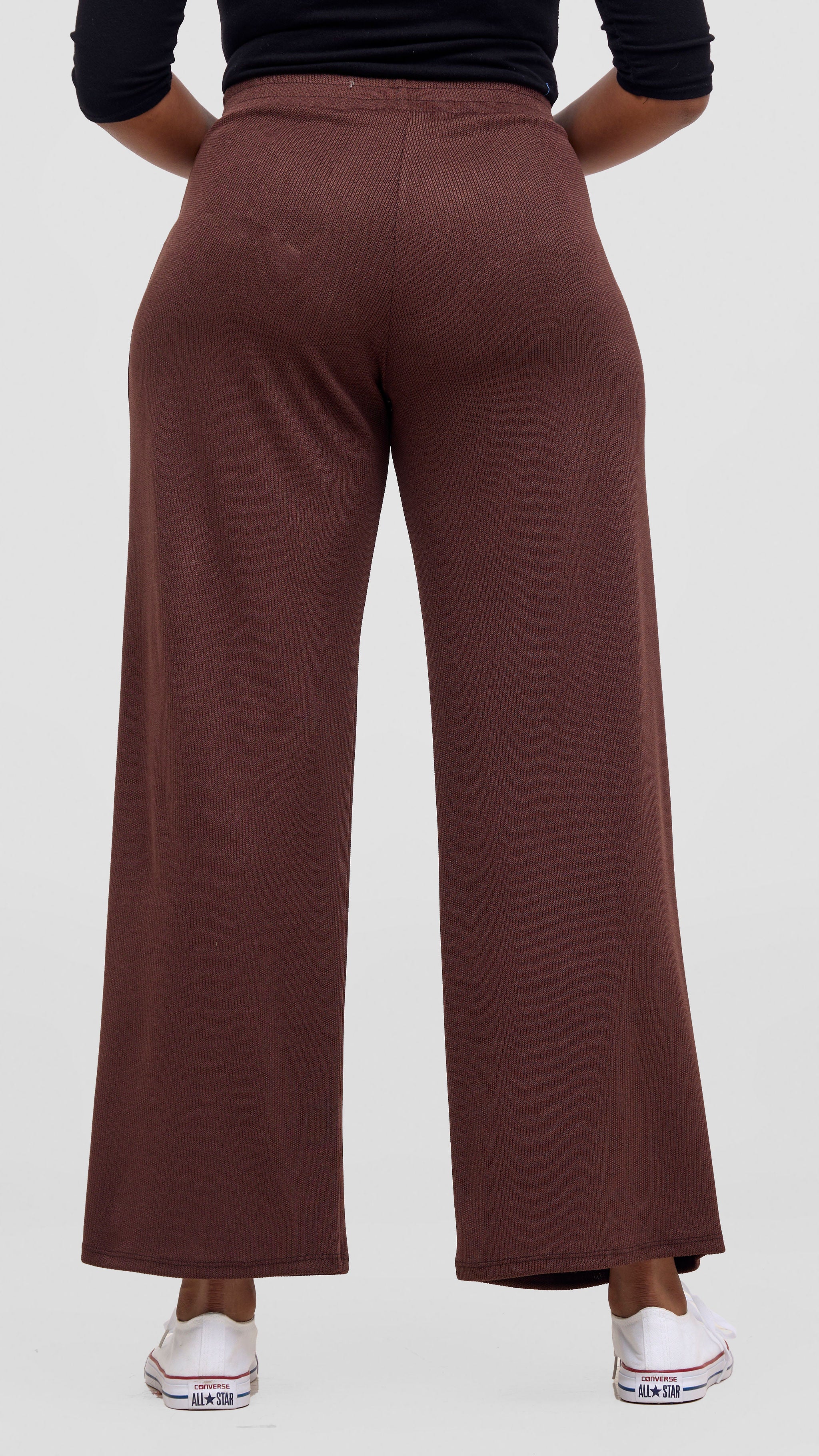Vivo Rema Straight Leg Pants - Chocolate