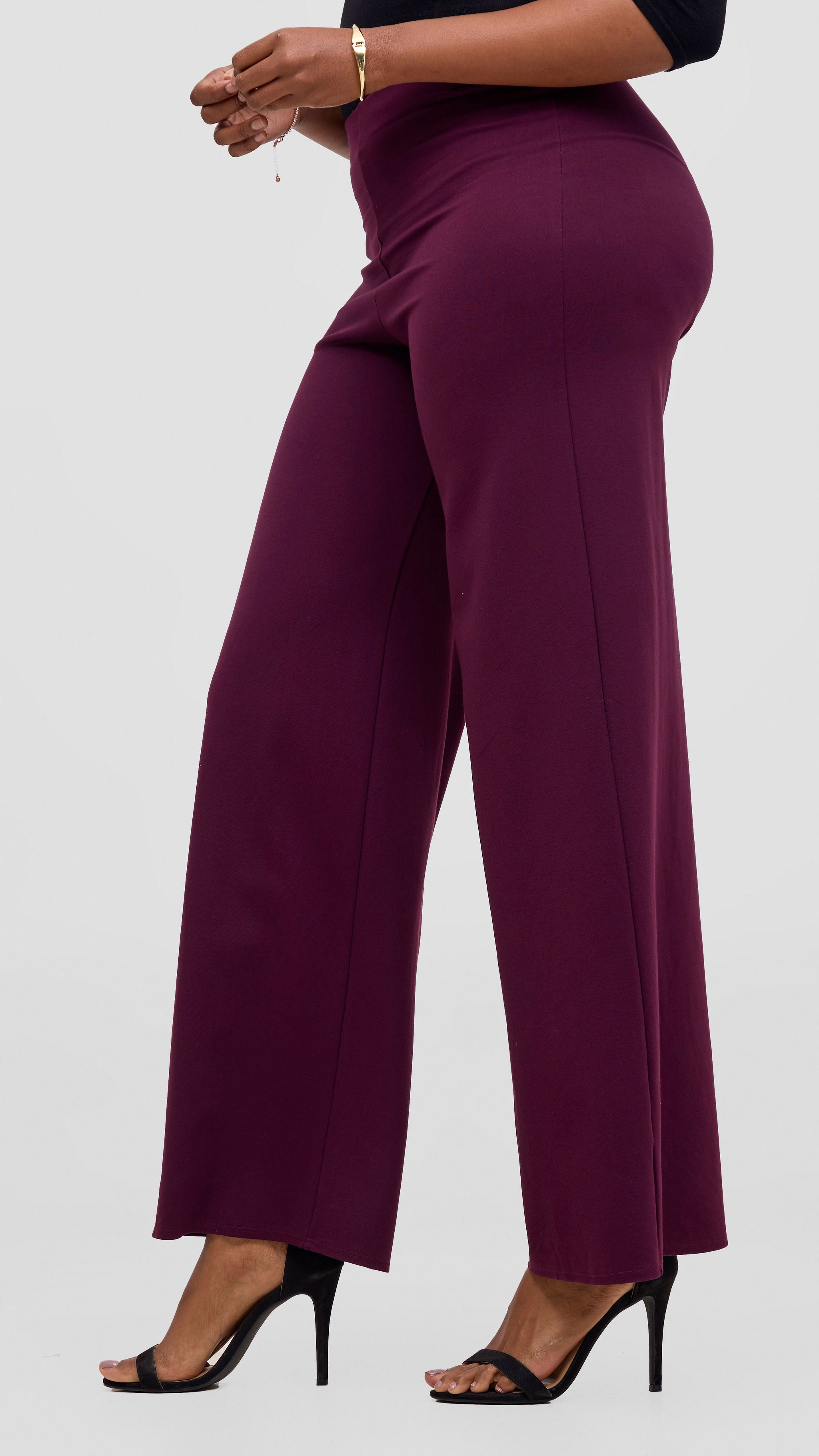 Vivo Rema Straight Leg Pants - Chocolate