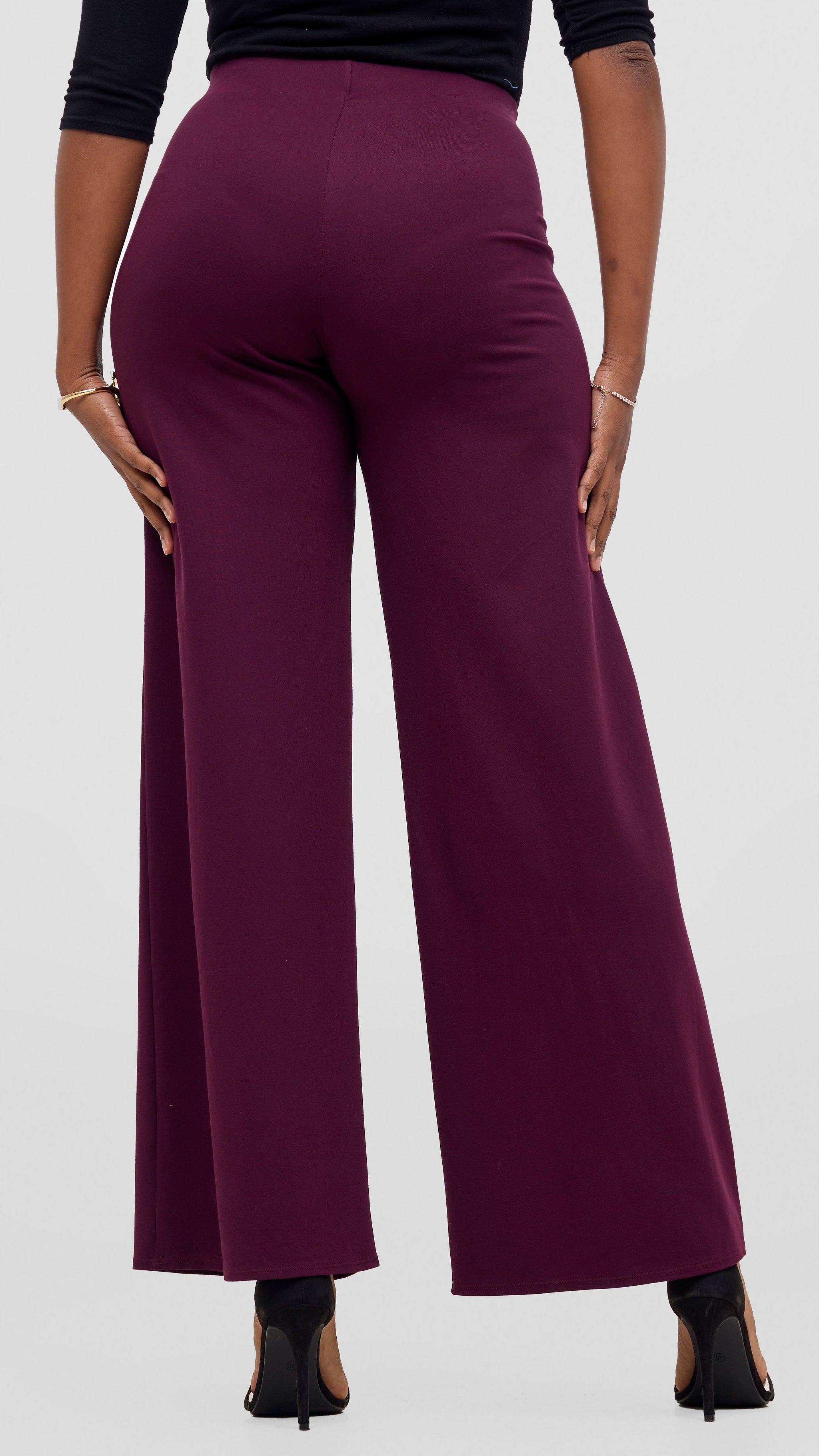 Vivo Rema Straight Leg Pants - Chocolate