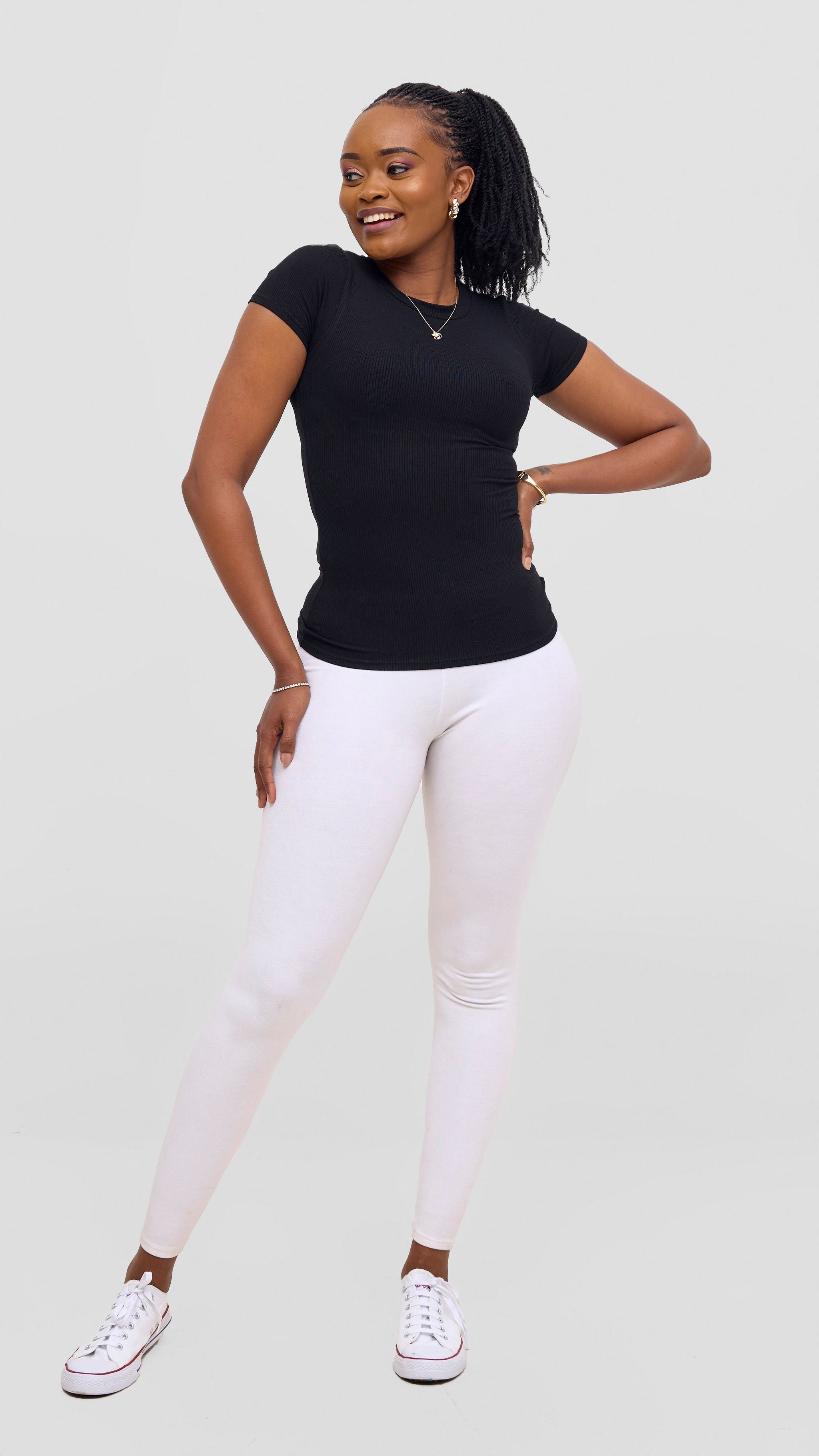 Vivo Ari Short Sleeve Top - Black