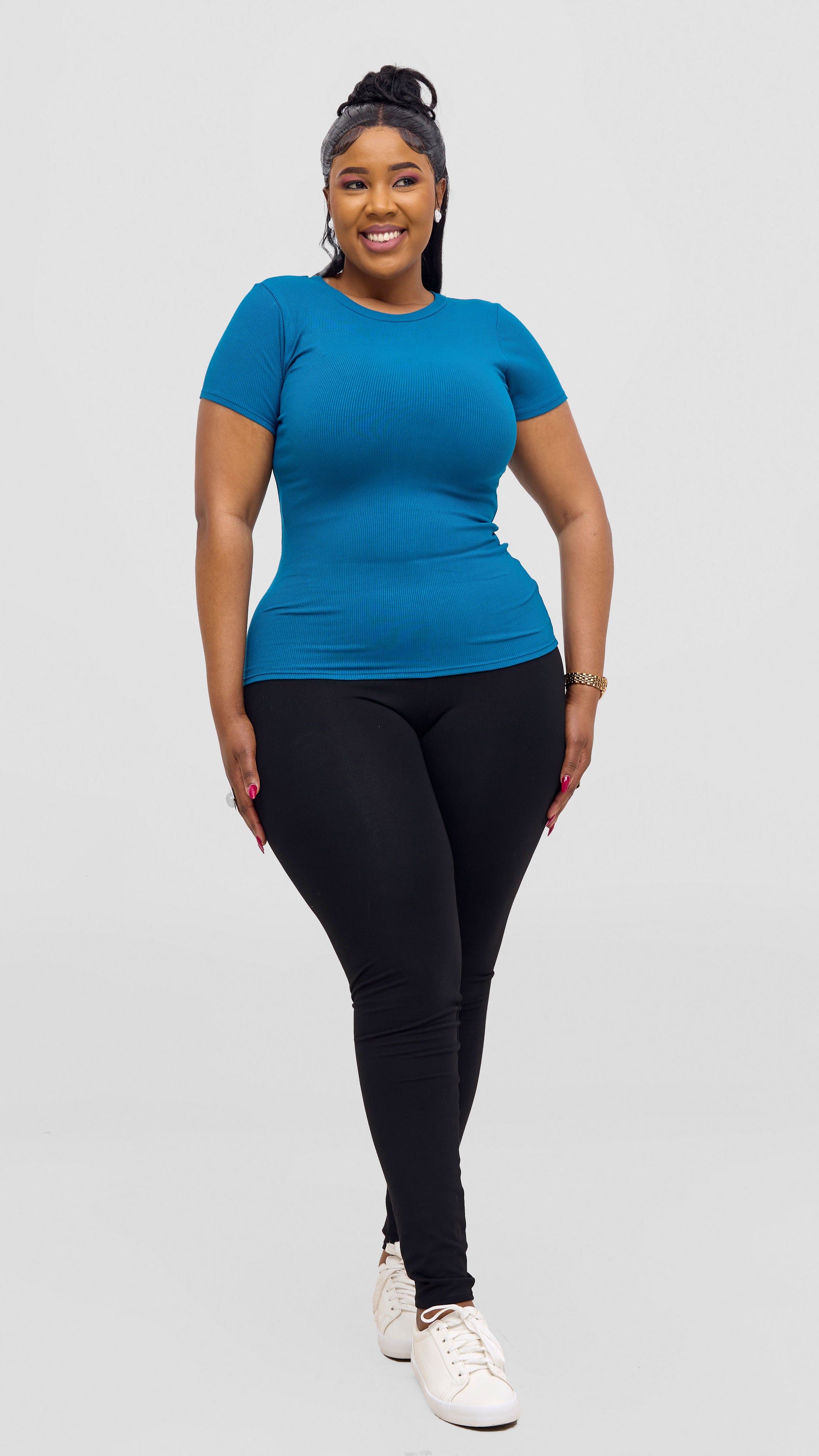 Vivo Ari Short Sleeve Top -Teal