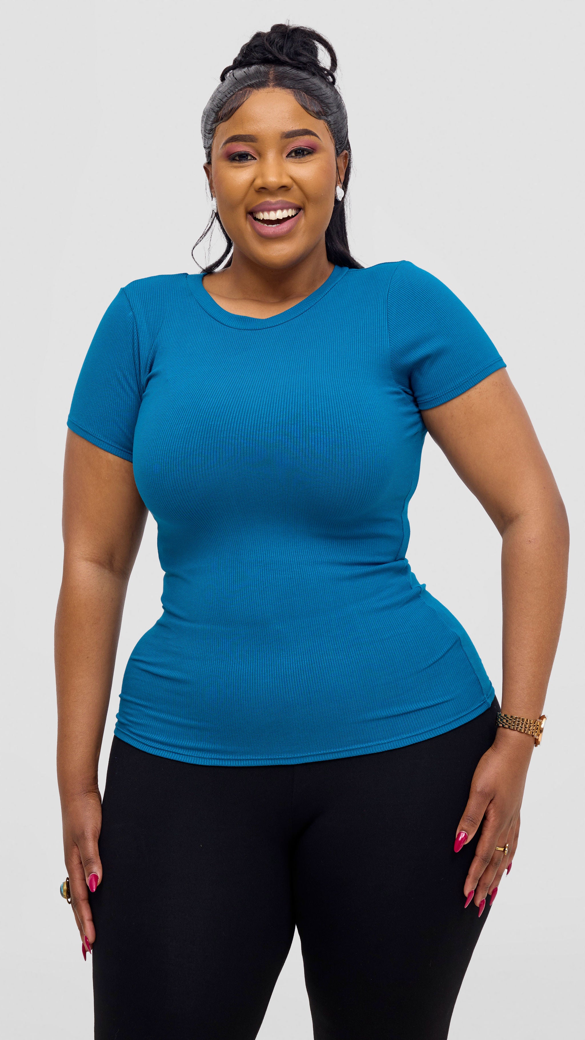 Vivo Ari Short Sleeve Top -Teal