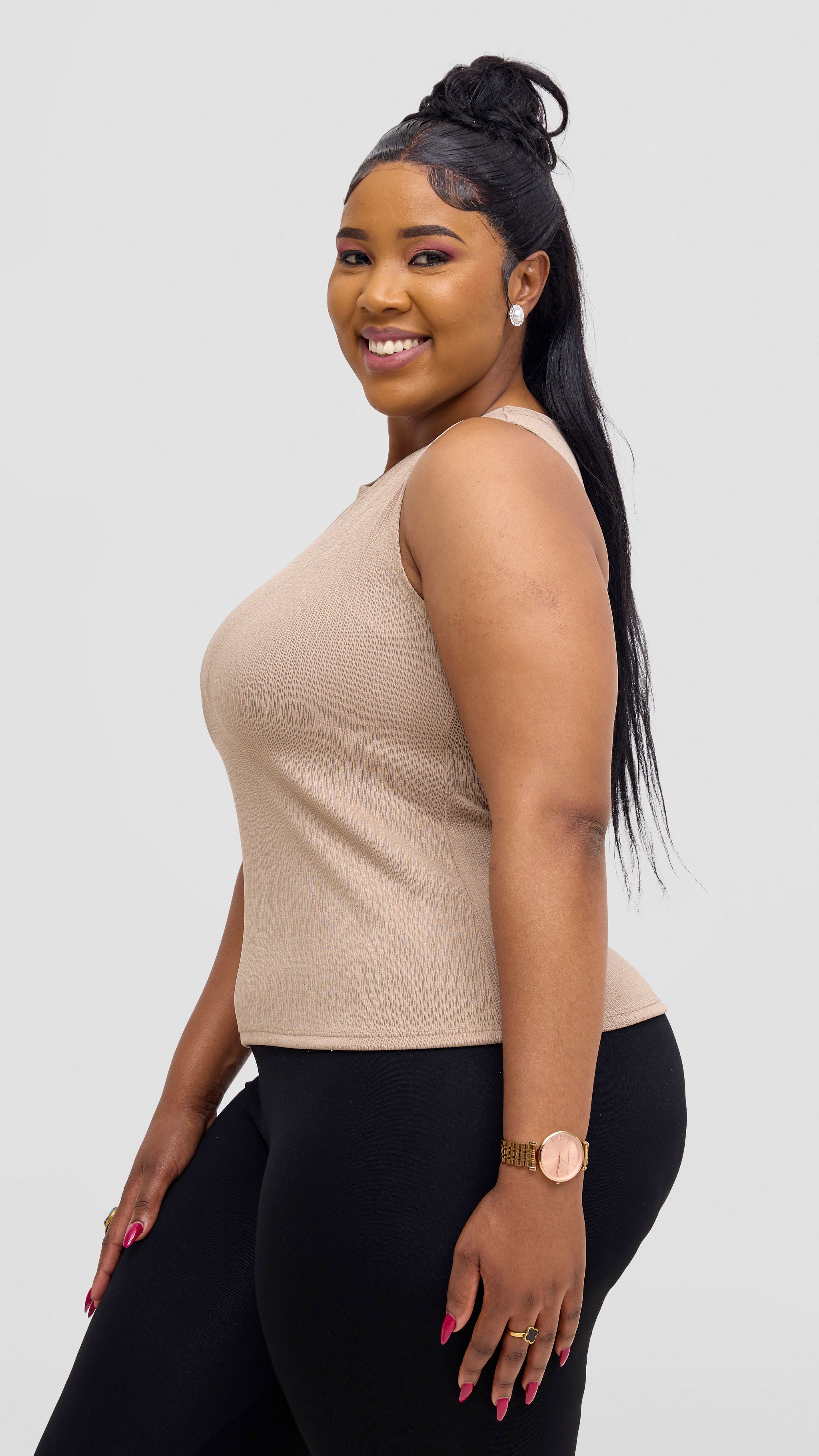 Vivo Chela Tank Top - Taupe