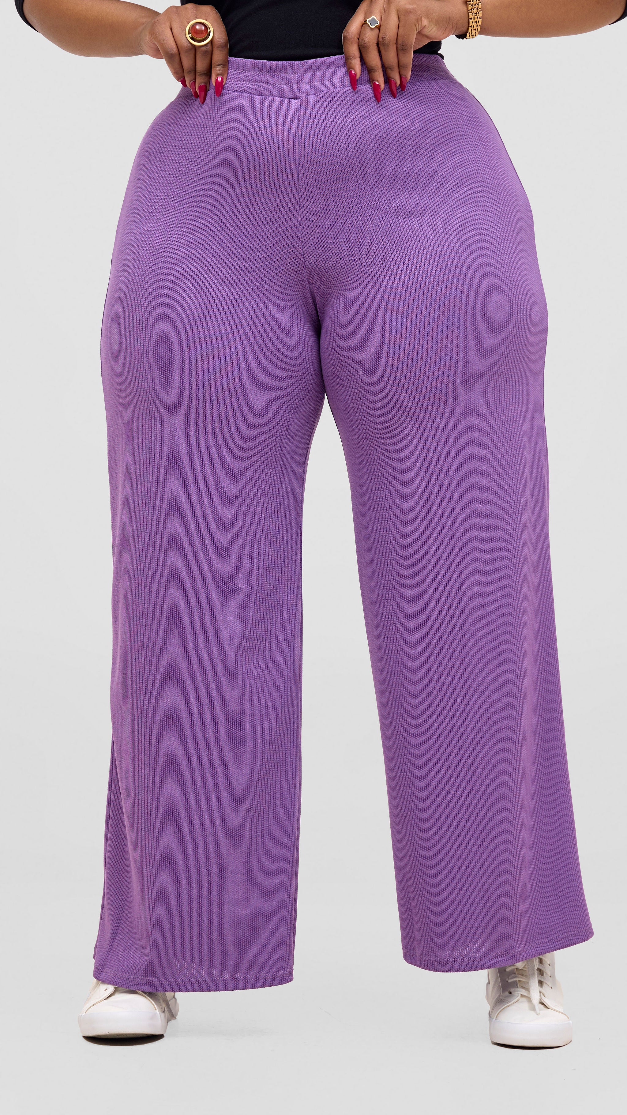 Vivo Rema Straight Leg Pants - Lilac