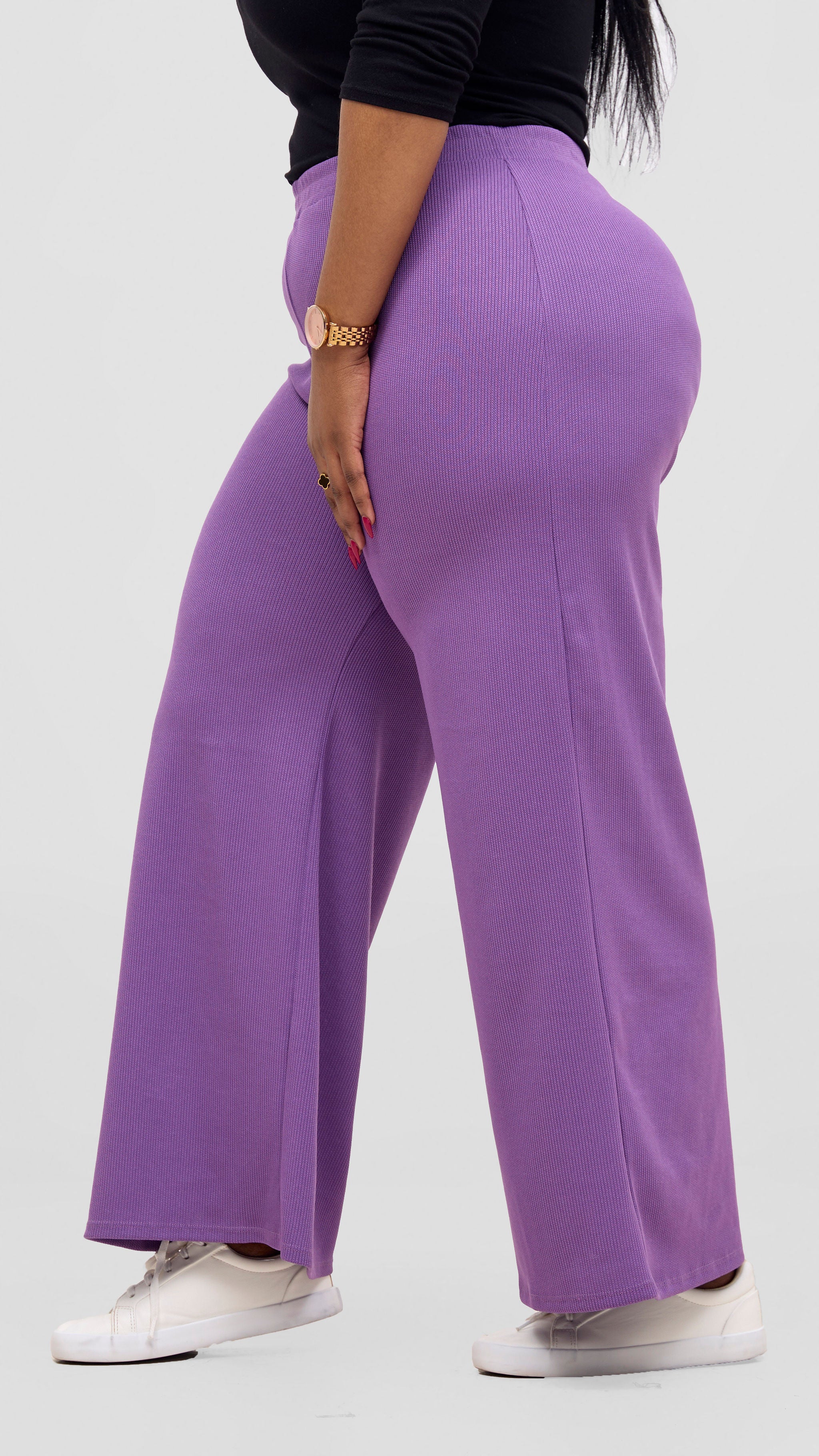 Vivo Rema Straight Leg Pants - Lilac