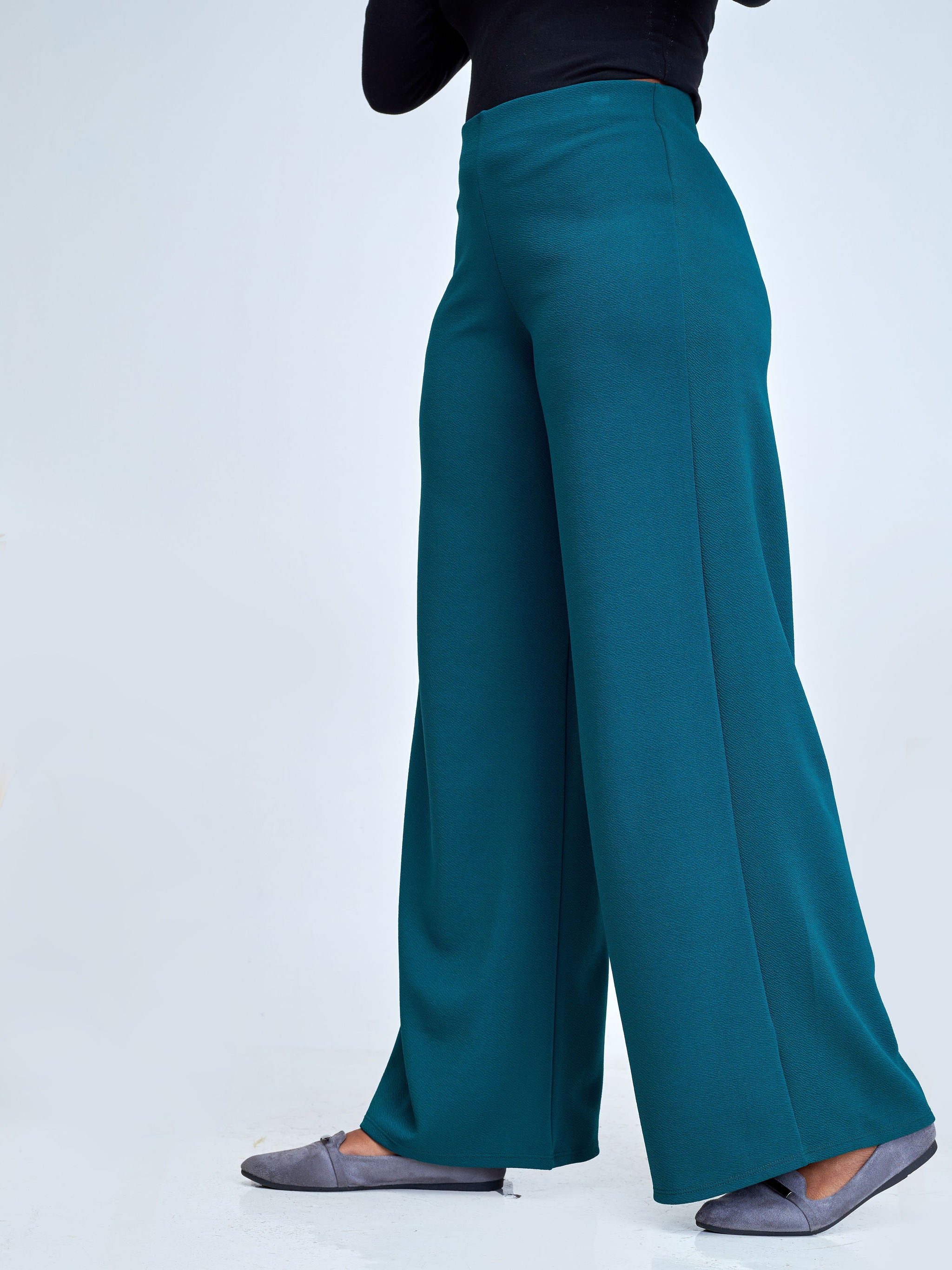 Vivo Amali Wide Leg Pants - Dark Green