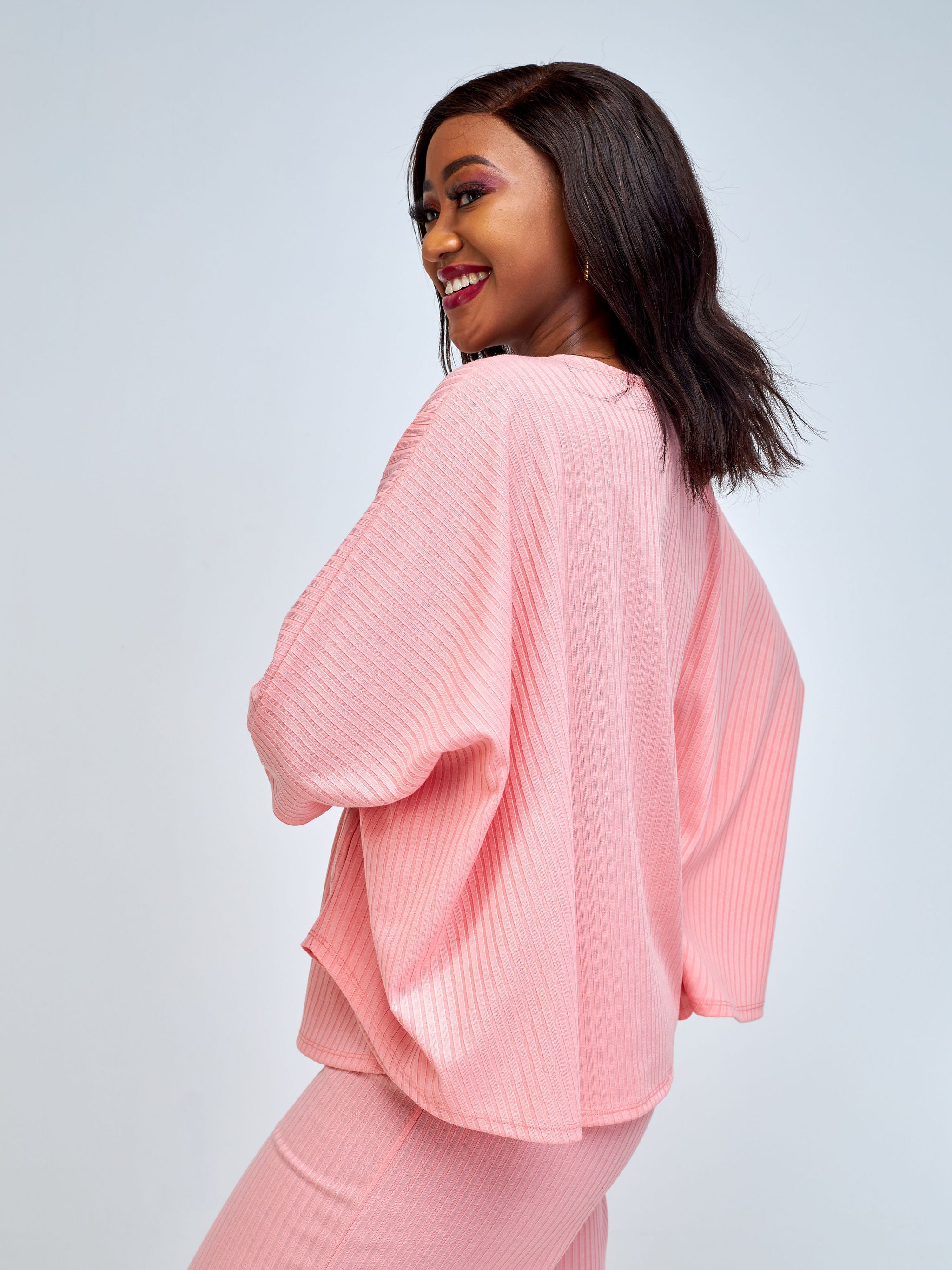 Vivo Amali Round Neck Wide Top - Pink