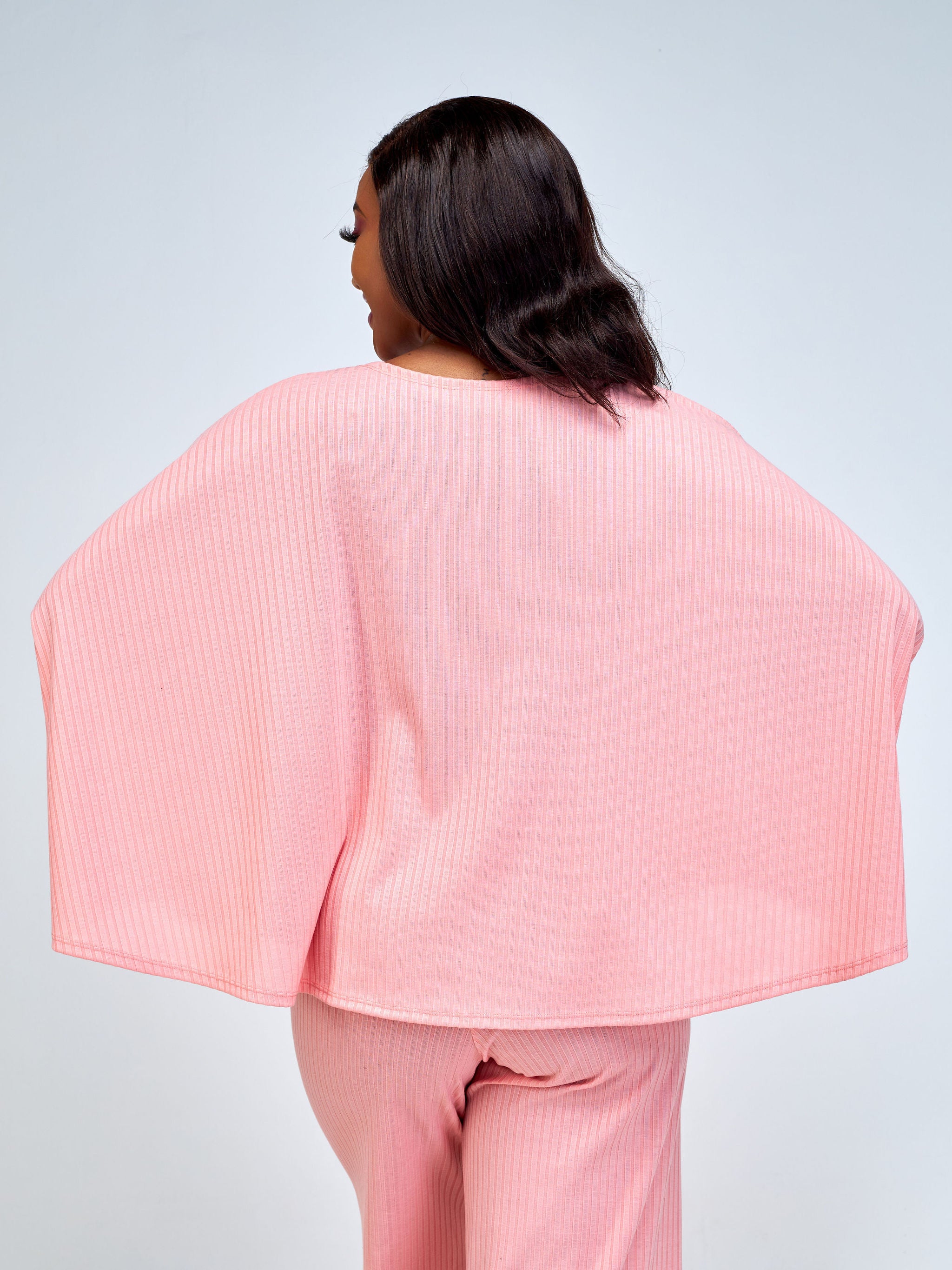Vivo Amali Round Neck Wide Top - Pink