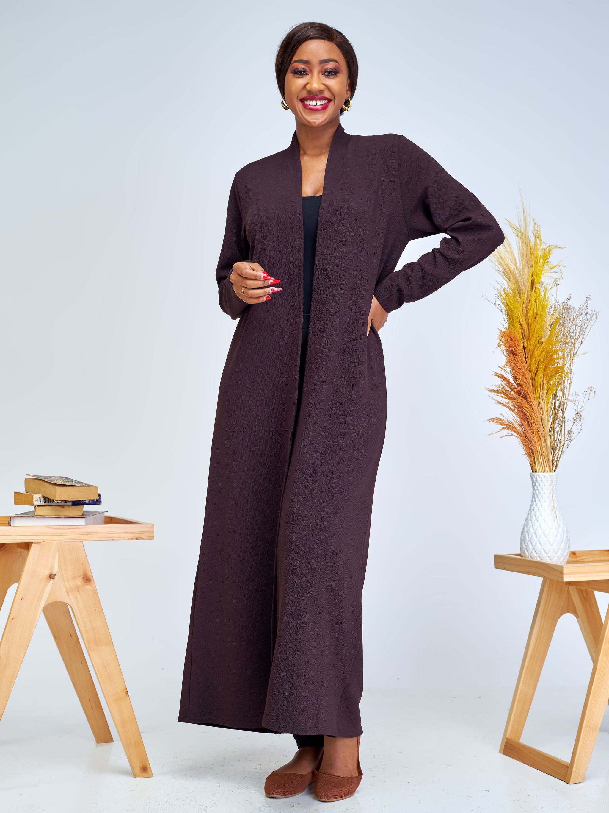 Vivo Amali Long Sleeve Waterfall - Chocolate