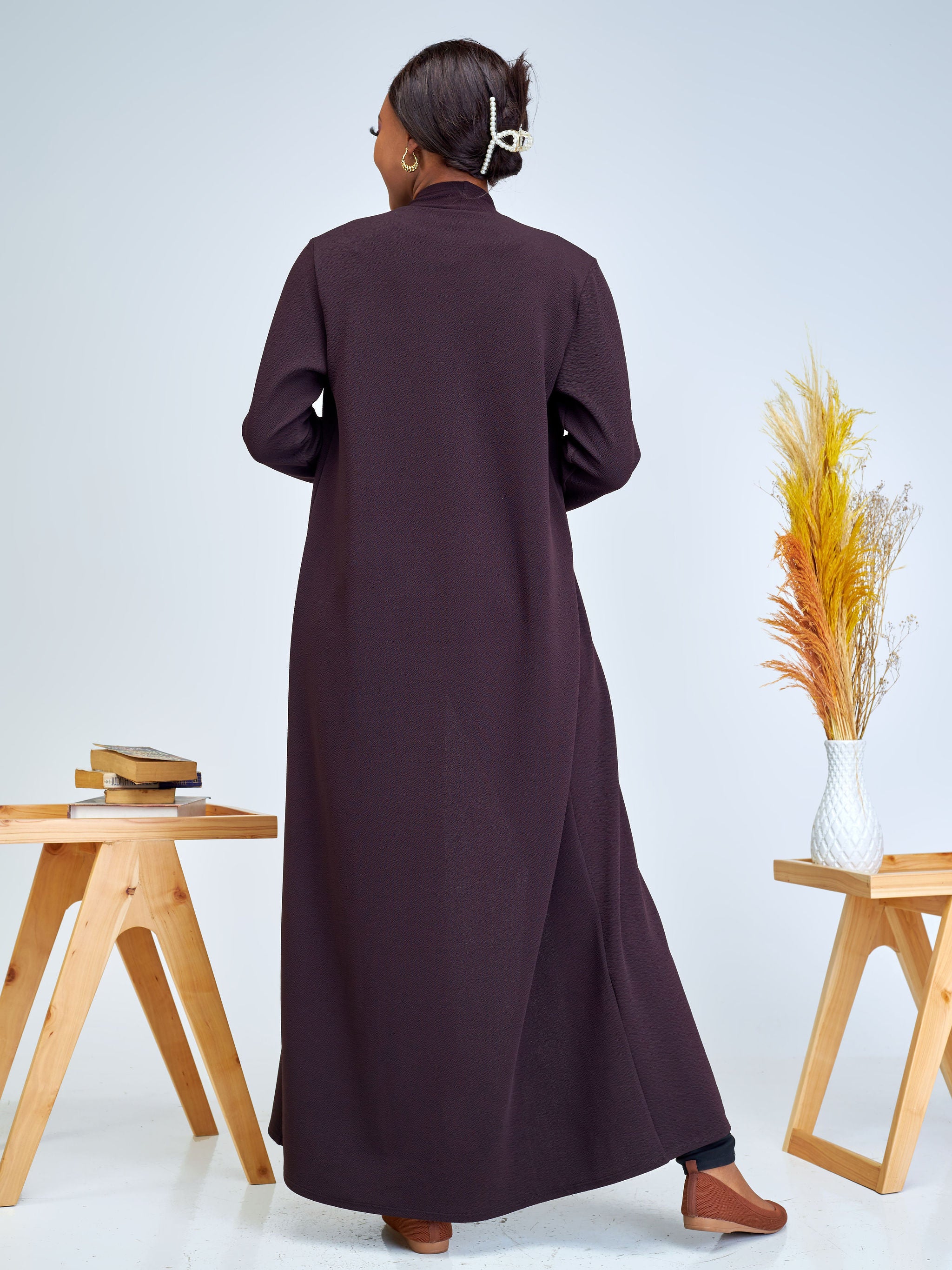 Vivo Amali Long Sleeve Waterfall - Chocolate