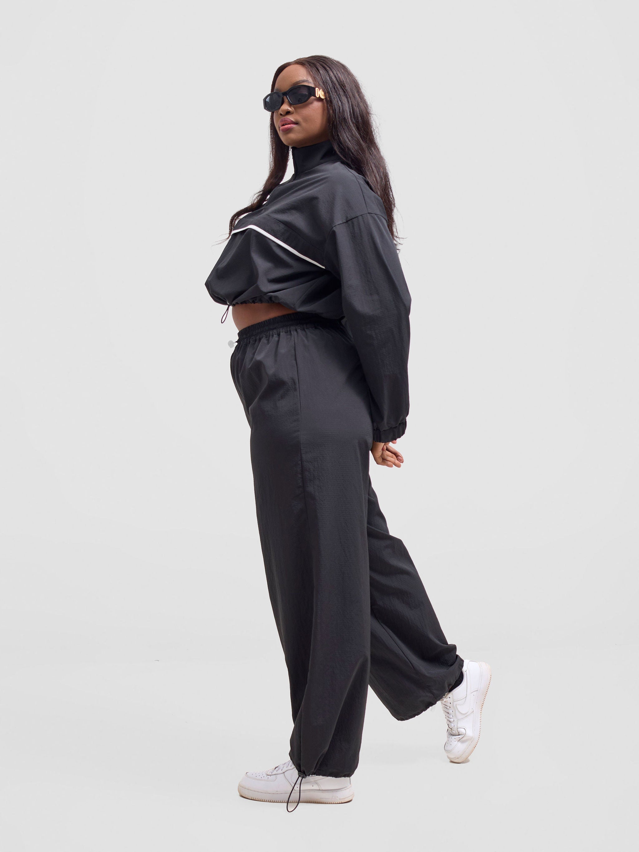 Zoya Vasha Track Pants With Pockets - Black