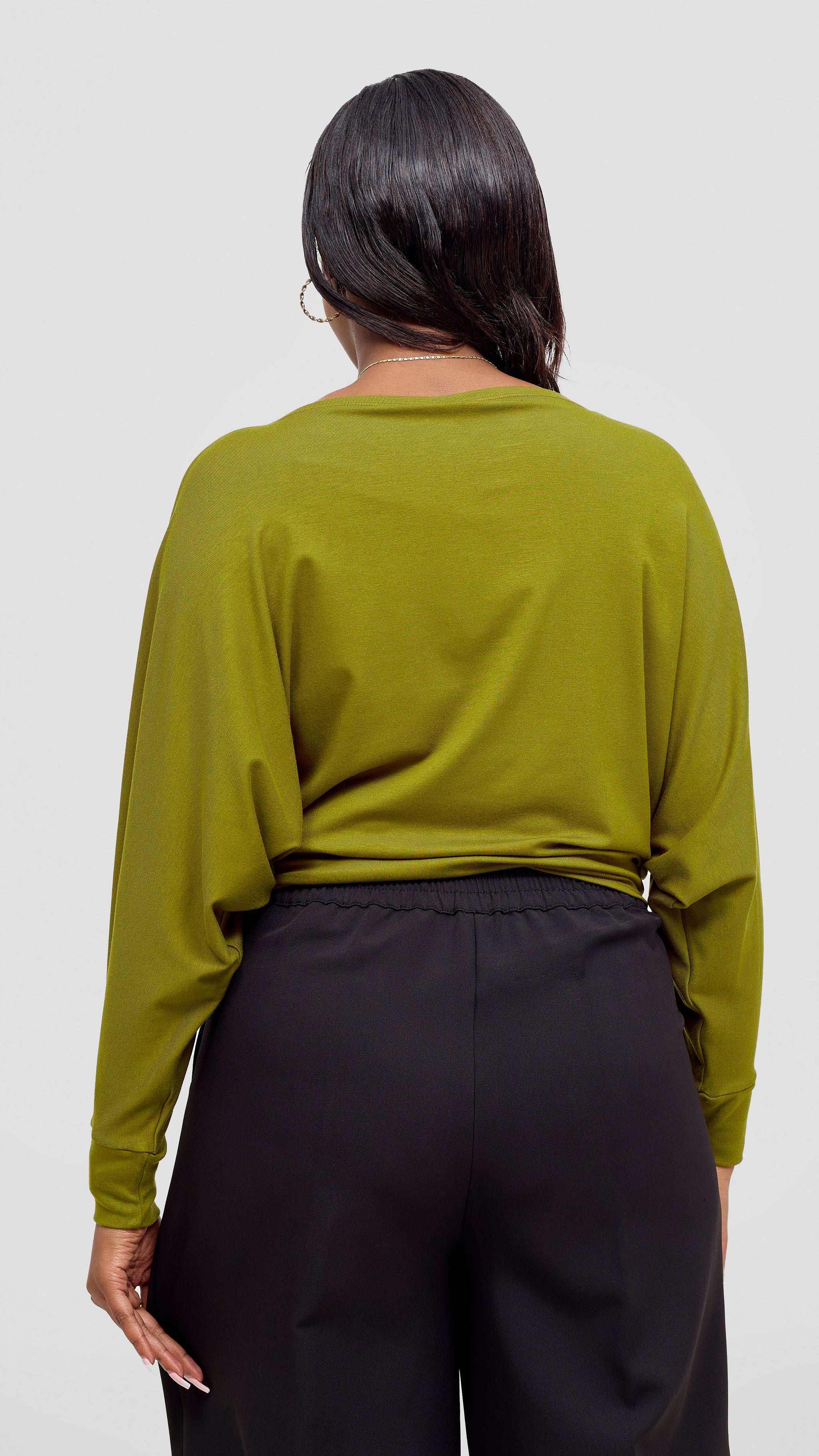 Vivo Bana Batwing Top - Dark Olive