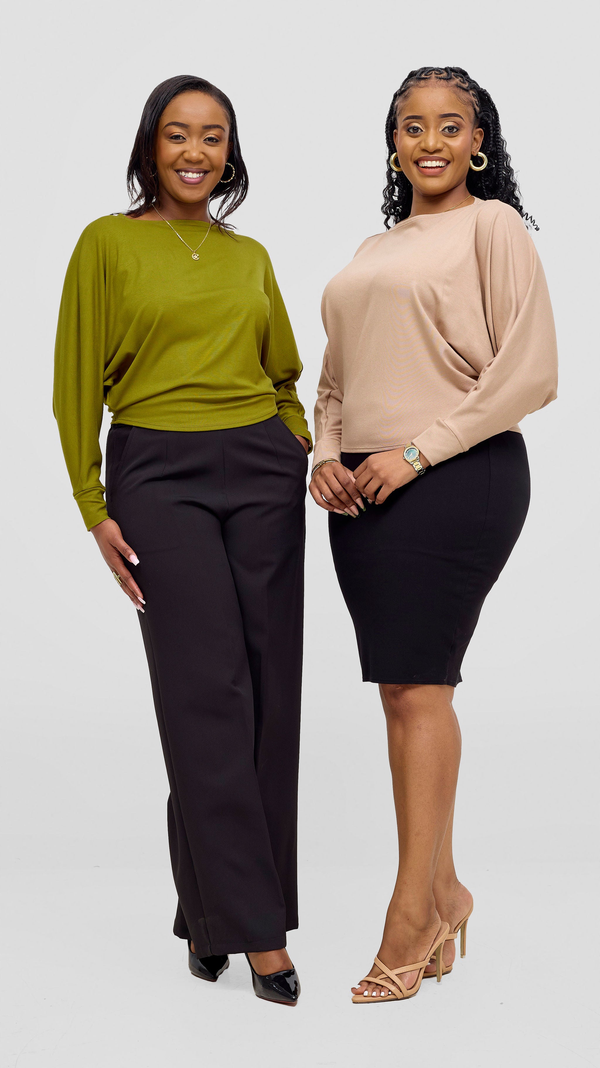 Vivo Bana Batwing Top - Dark Olive