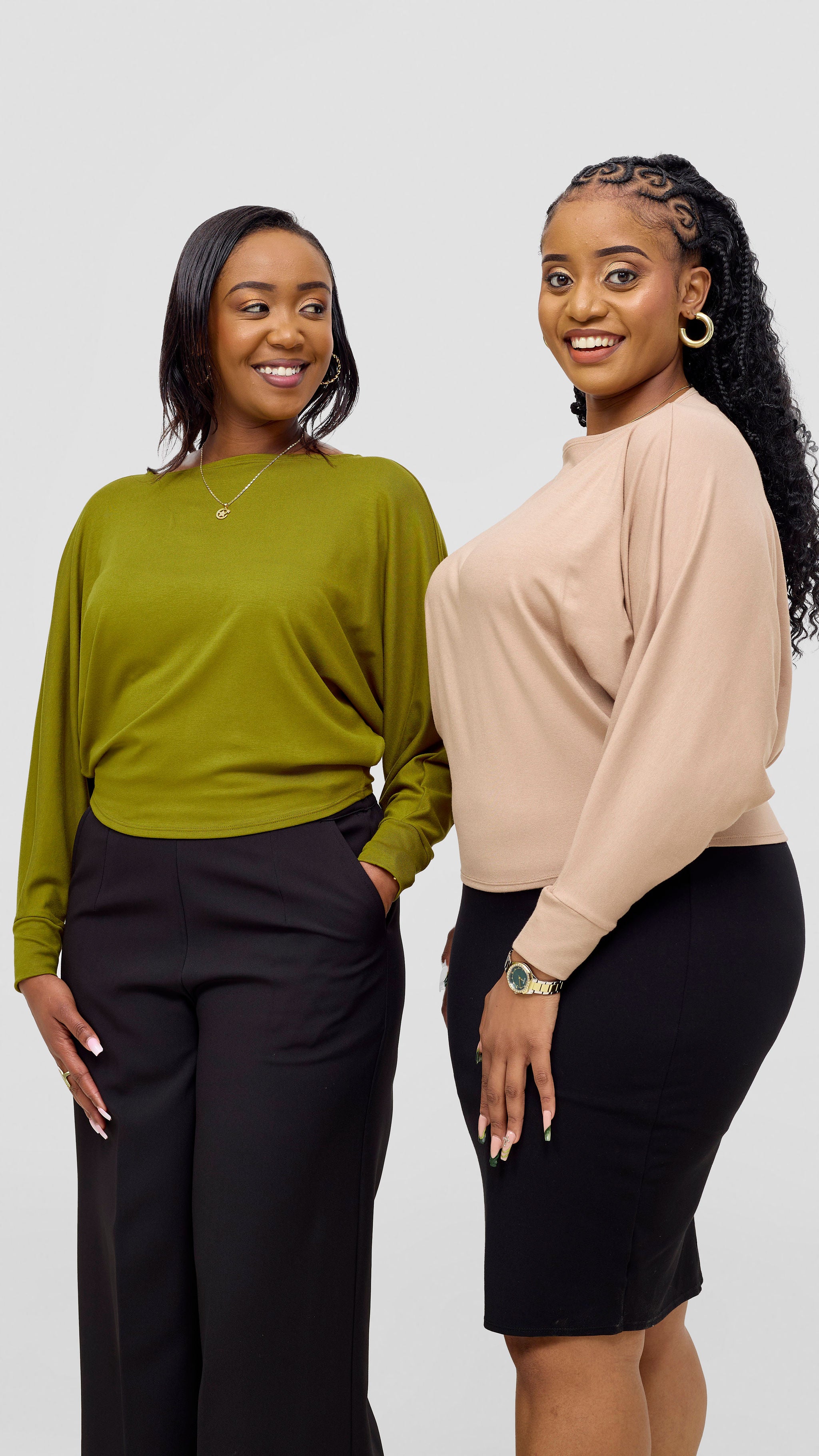 Vivo Bana Batwing Top - Dark Olive
