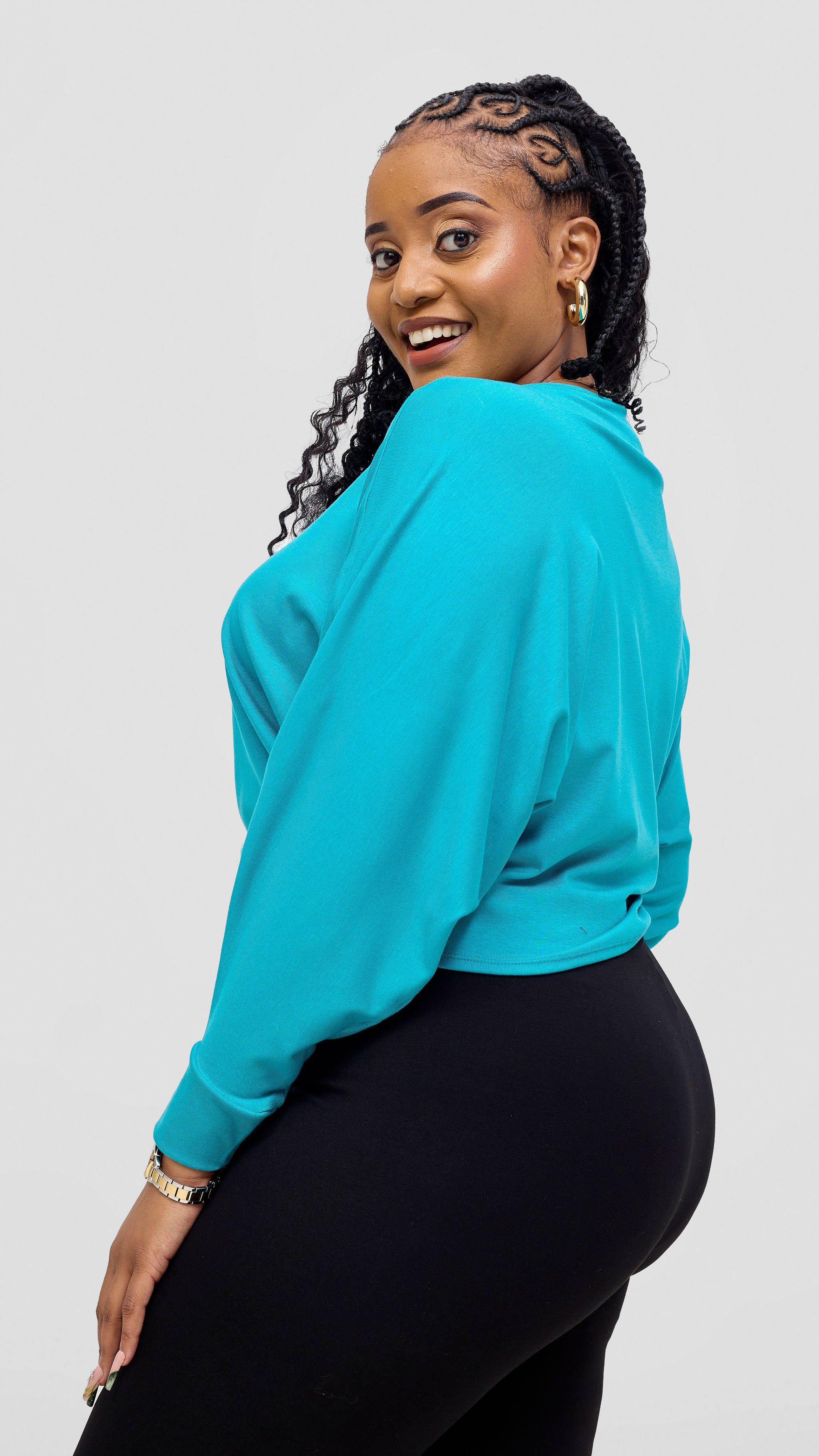 Vivo Bana Batwing Top - Sea Green