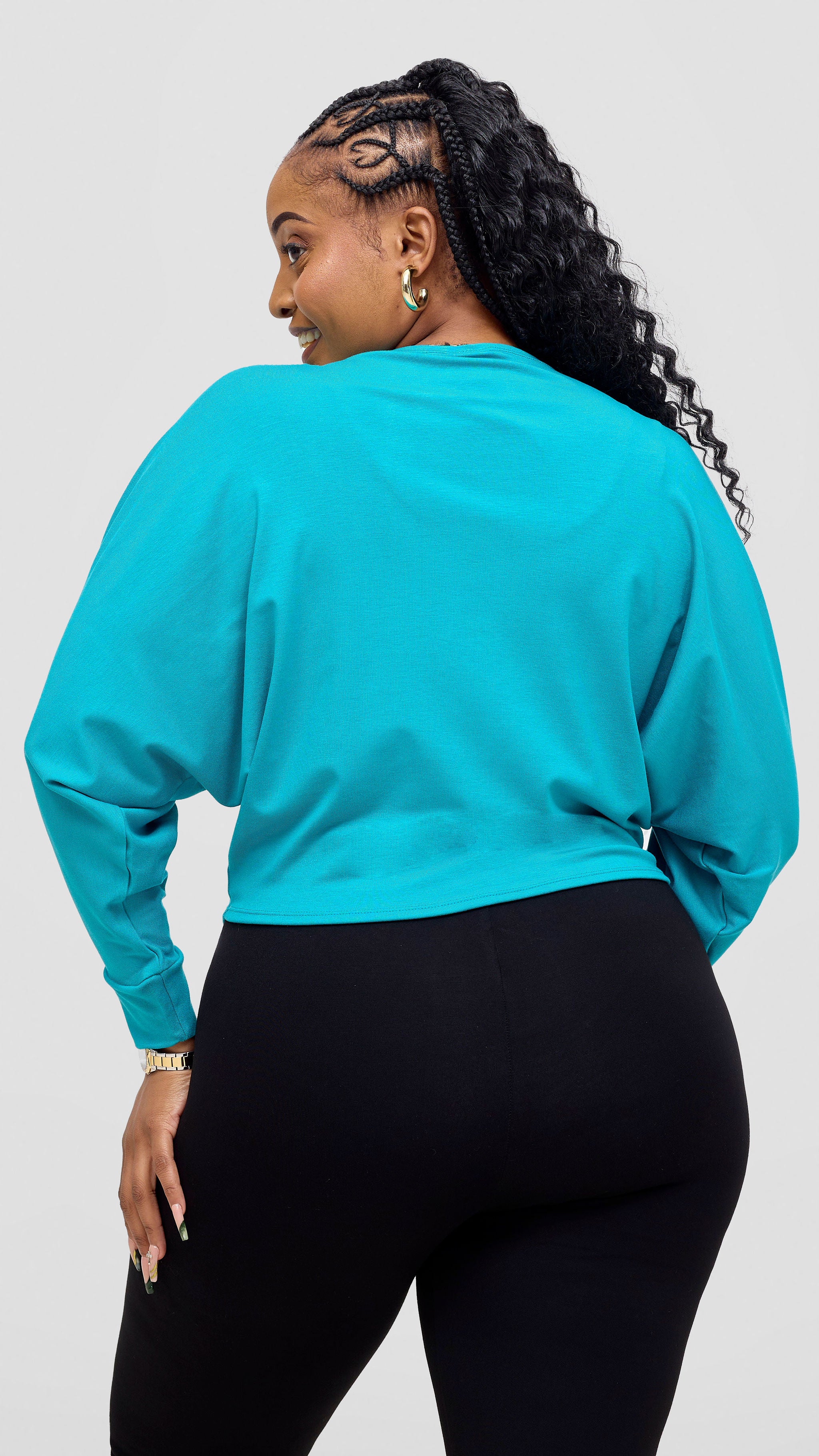 Vivo Bana Batwing Top - Sea Green