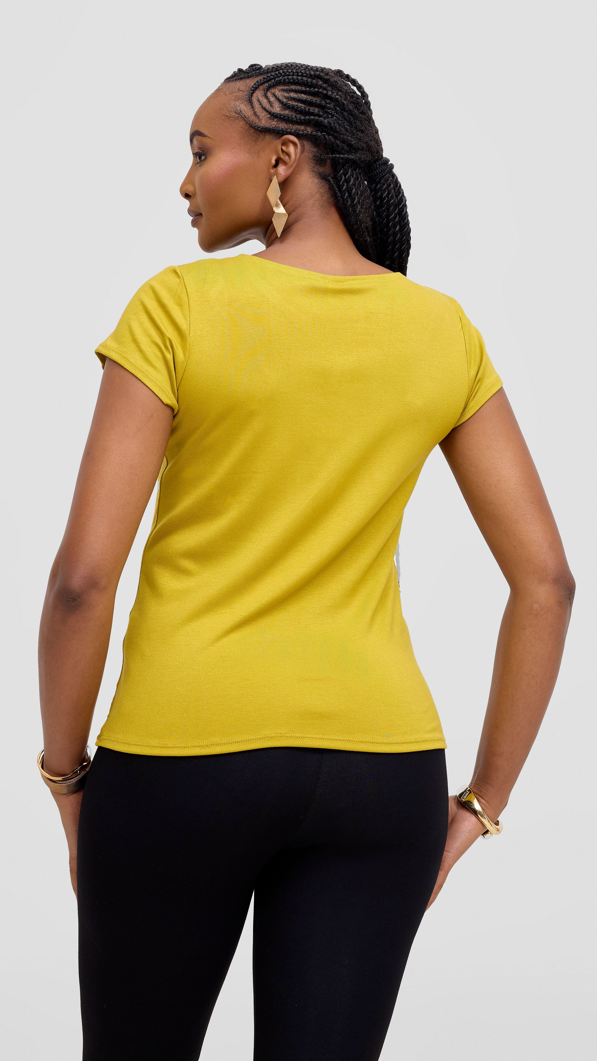 Vivo Everyday Cap Sleeve Top - Light Olive Green