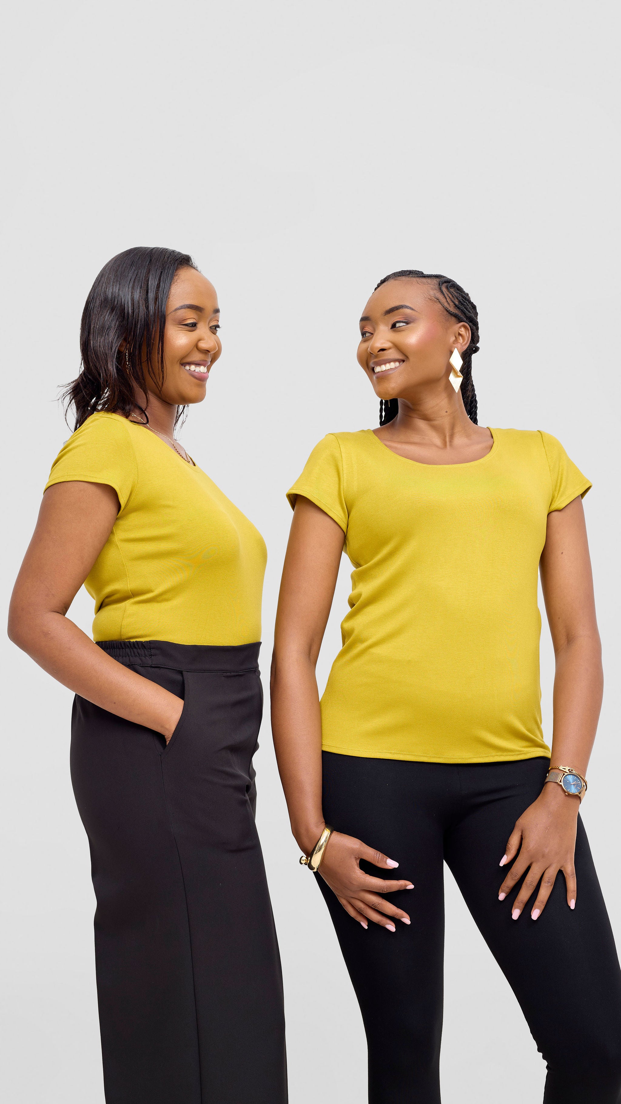 Vivo Everyday Cap Sleeve Top - Light Olive Green