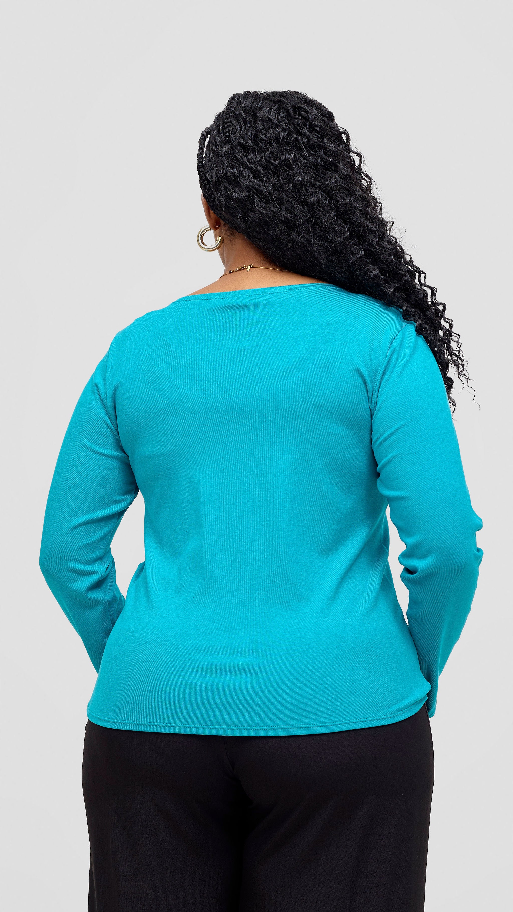 Vivo Basic Val Long Sleeve Top - Sea Green