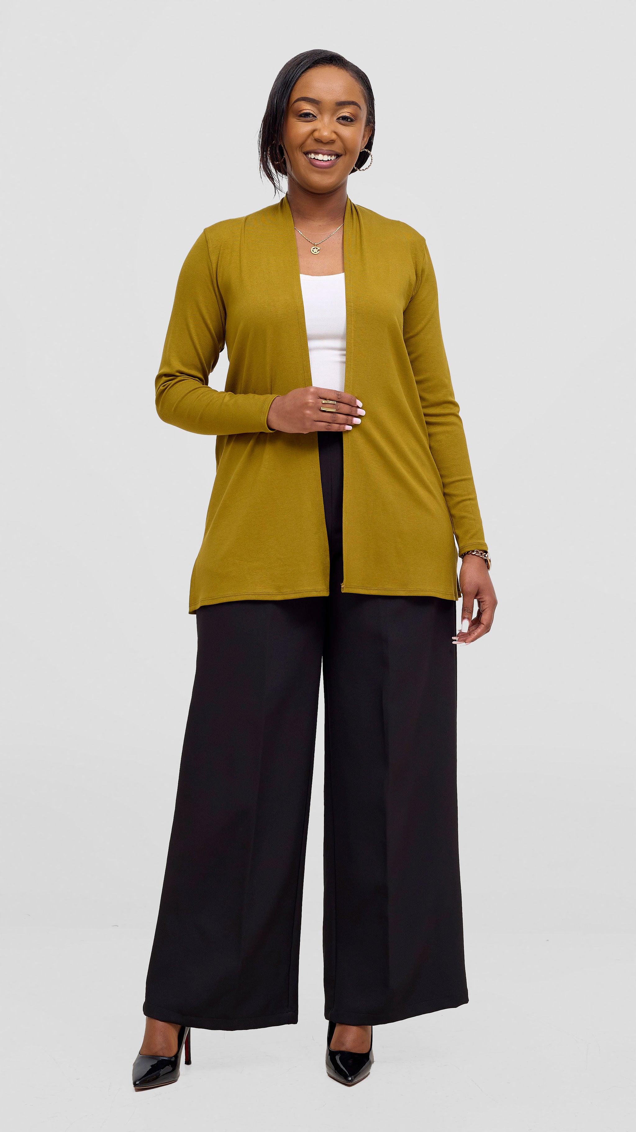 Vivo Leila Short Waterfall - Dark Olive