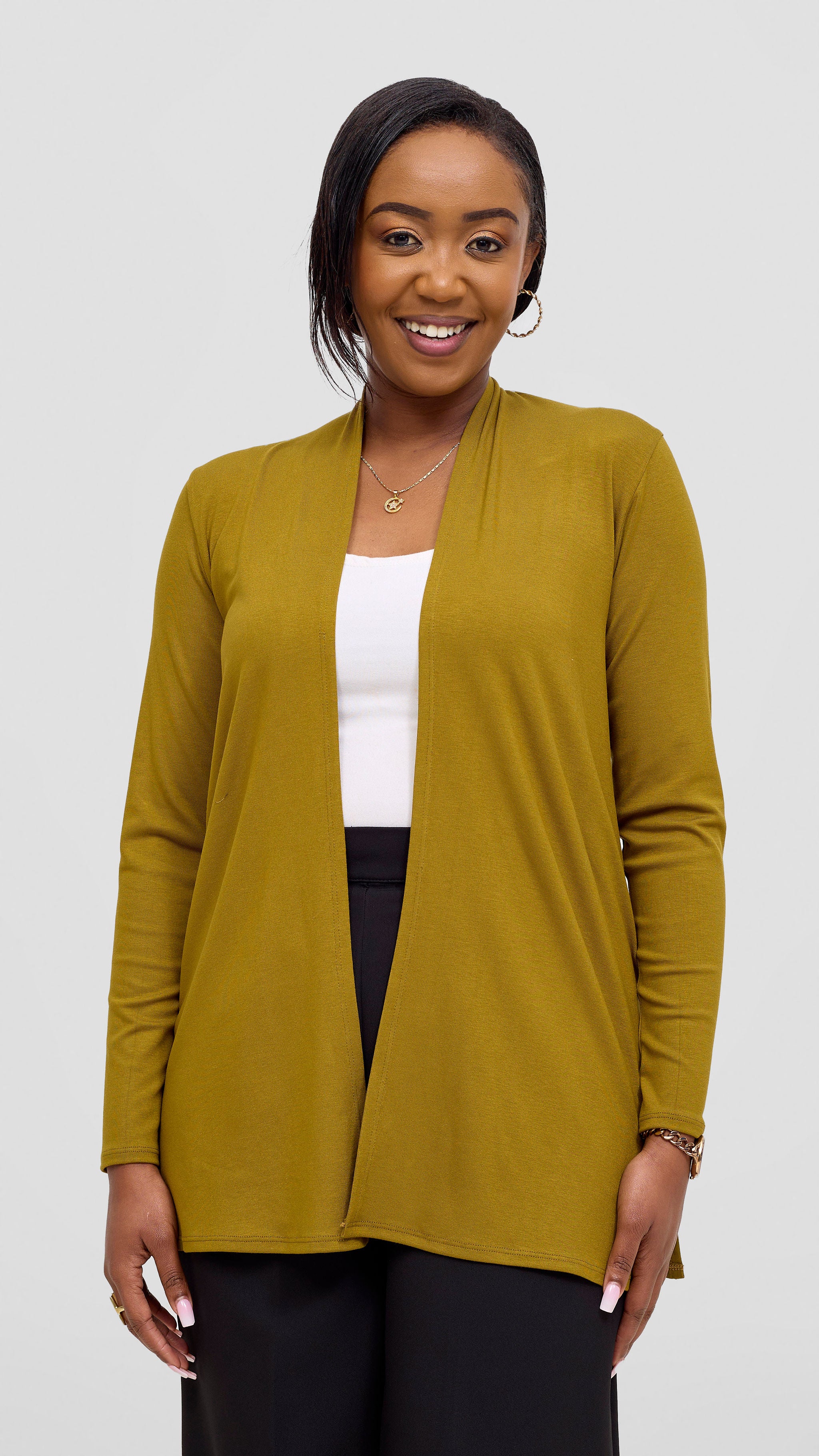 Vivo Leila Short Waterfall - Dark Olive