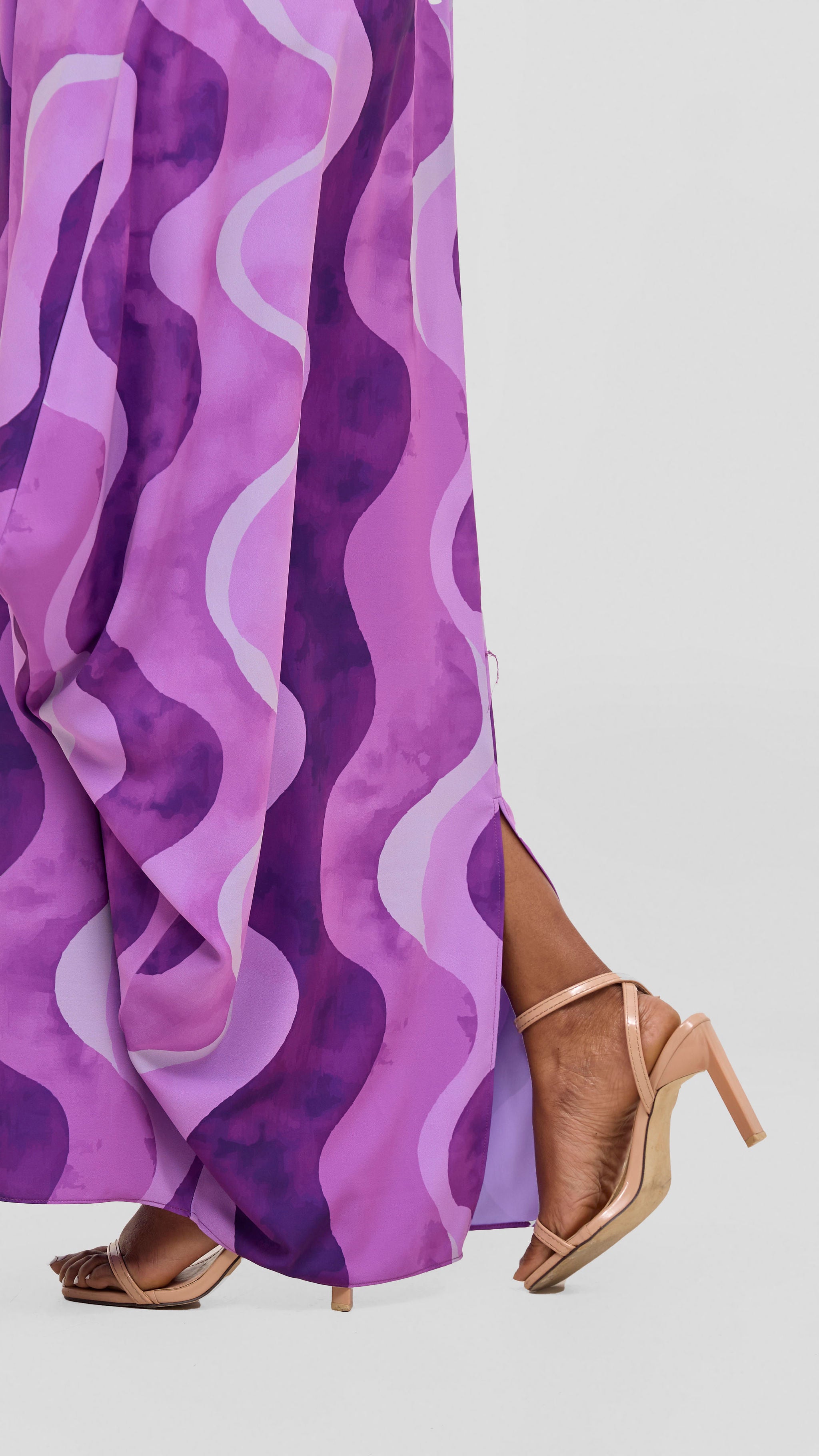 Vivo Seli Maxi Dress - Lilac / Purple Loura Print