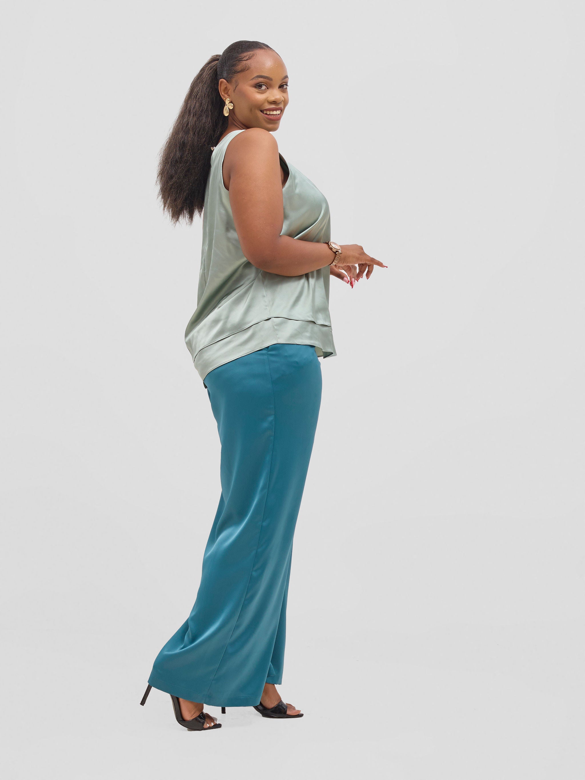 Vivo Yene Layered Top - Mint Green