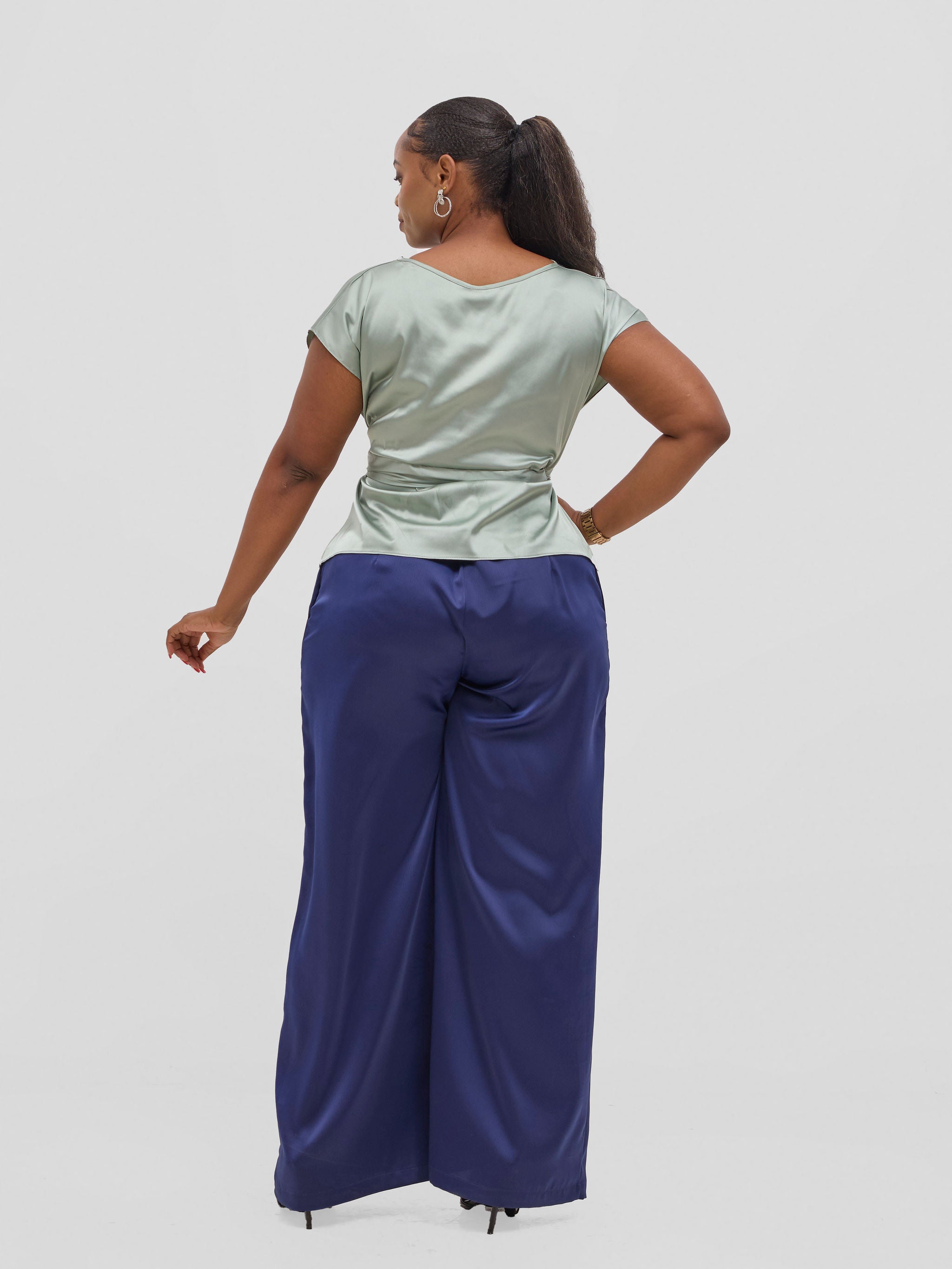 Vivo Yene Front Tie Top - Mint Green