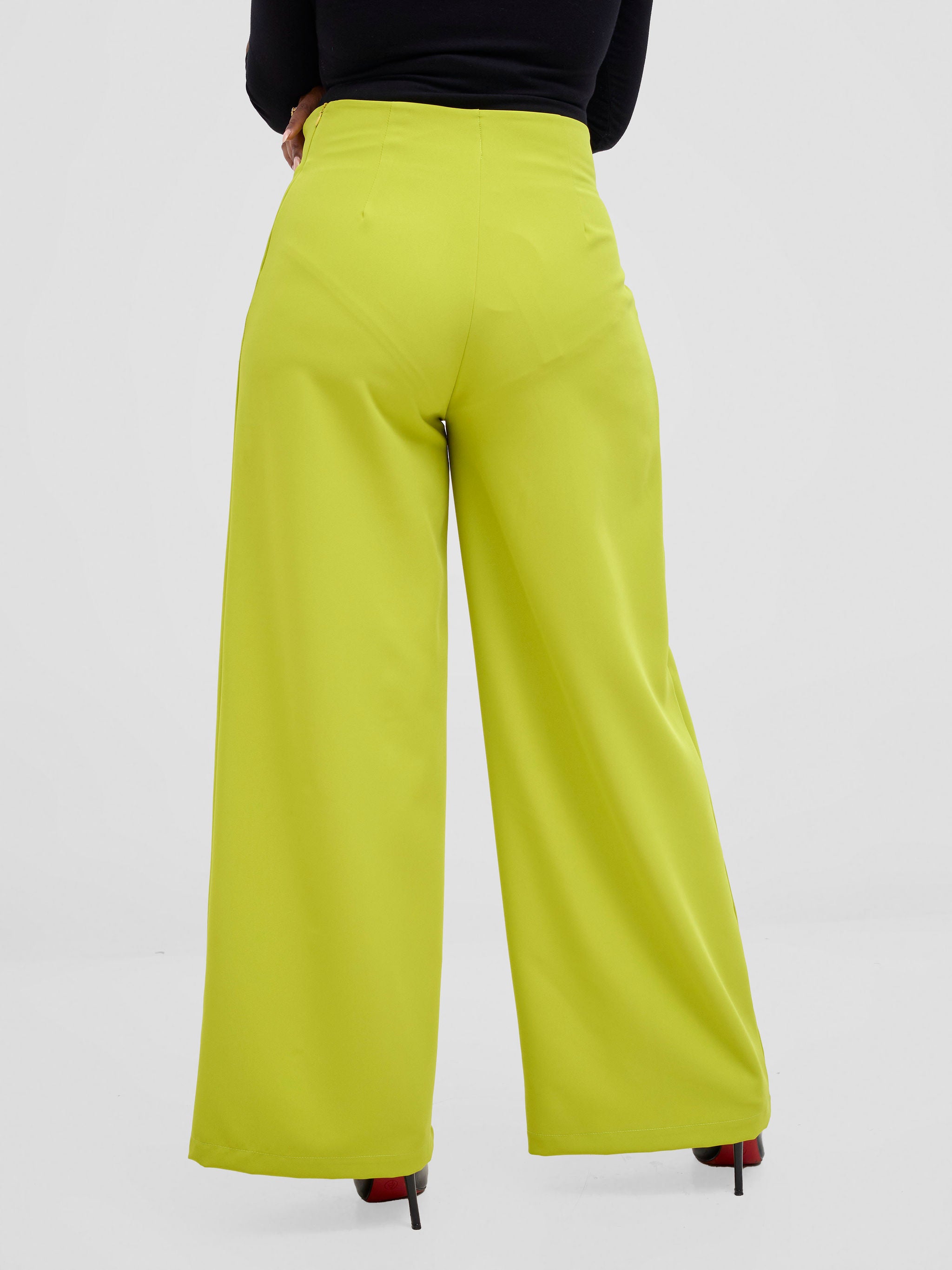 Vivo Tatili Wide Leg Pants - Light Olive