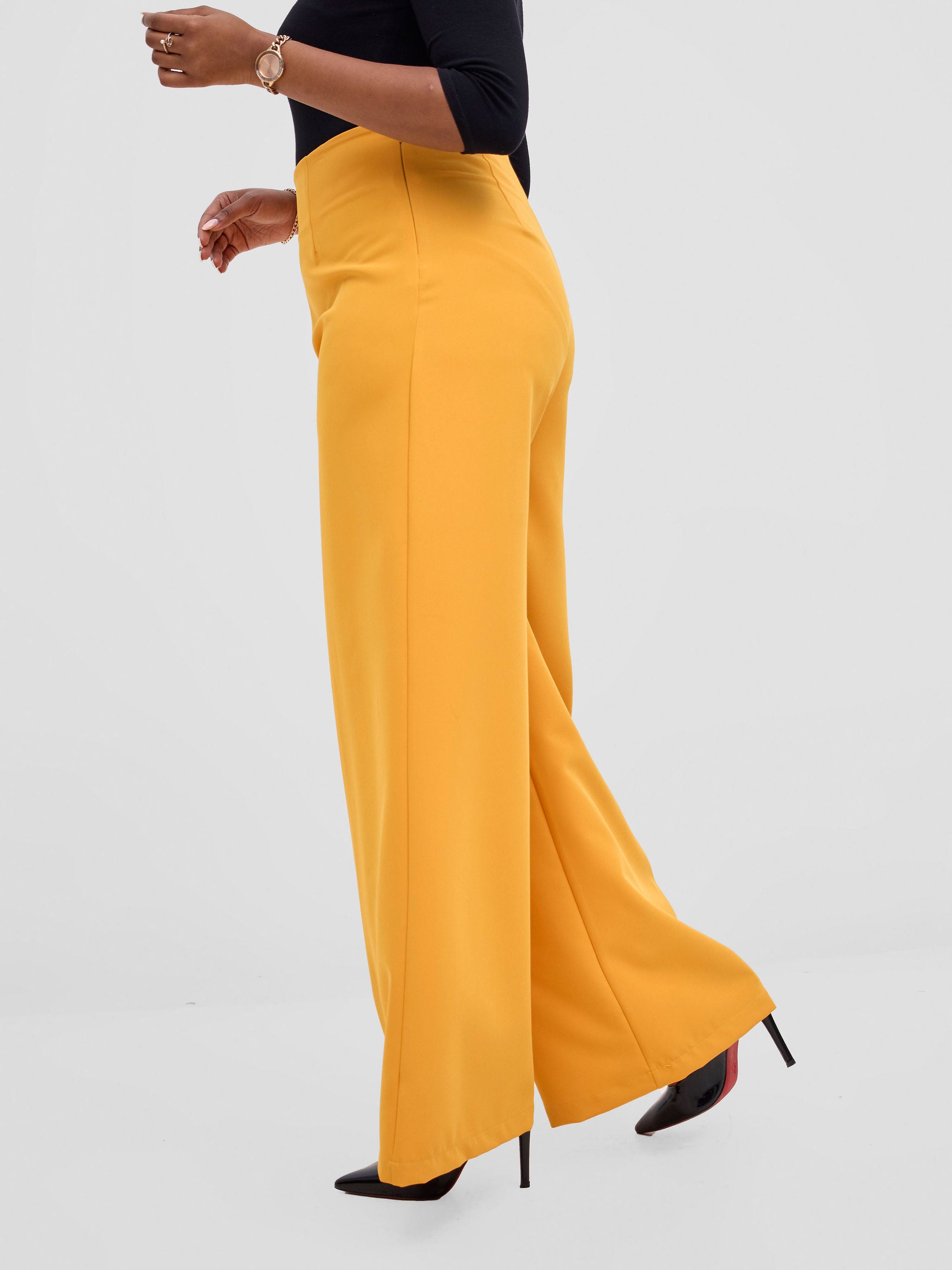 Vivo Tatili Wide Leg Pants - Mustard