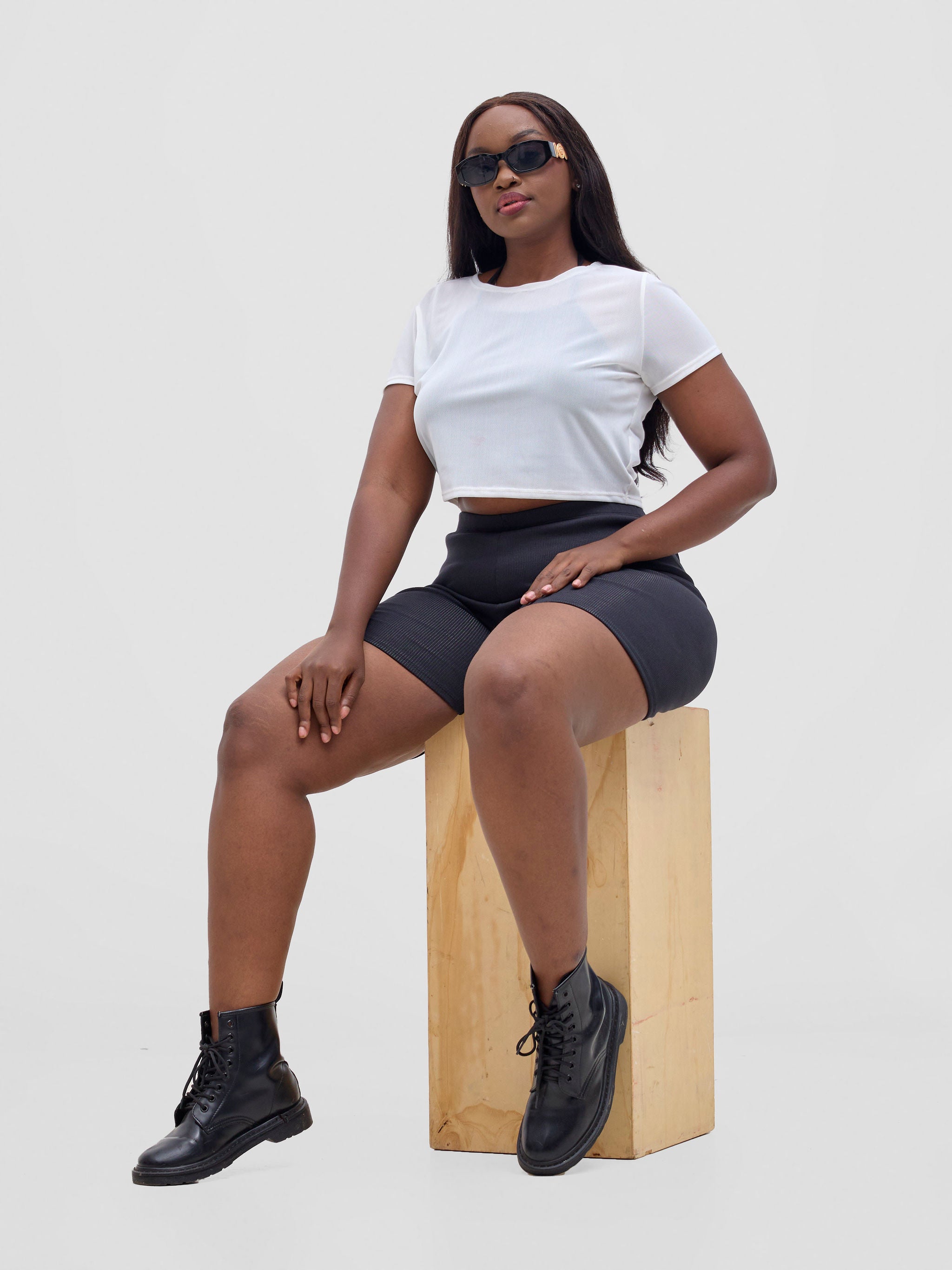 Zoya Vasha Biker Shorts - Black
