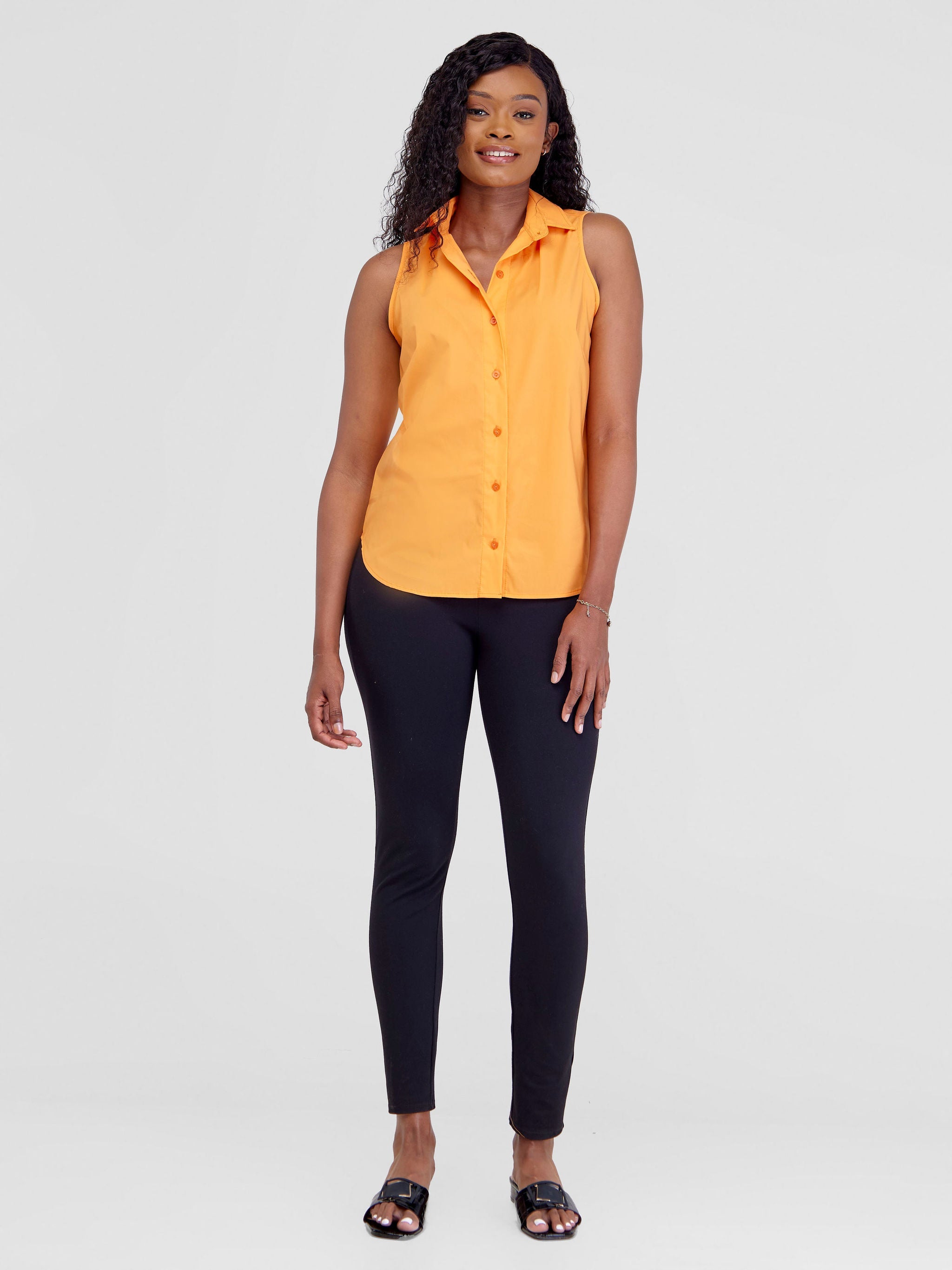 Safari Kamari Halter Shirt - Orange
