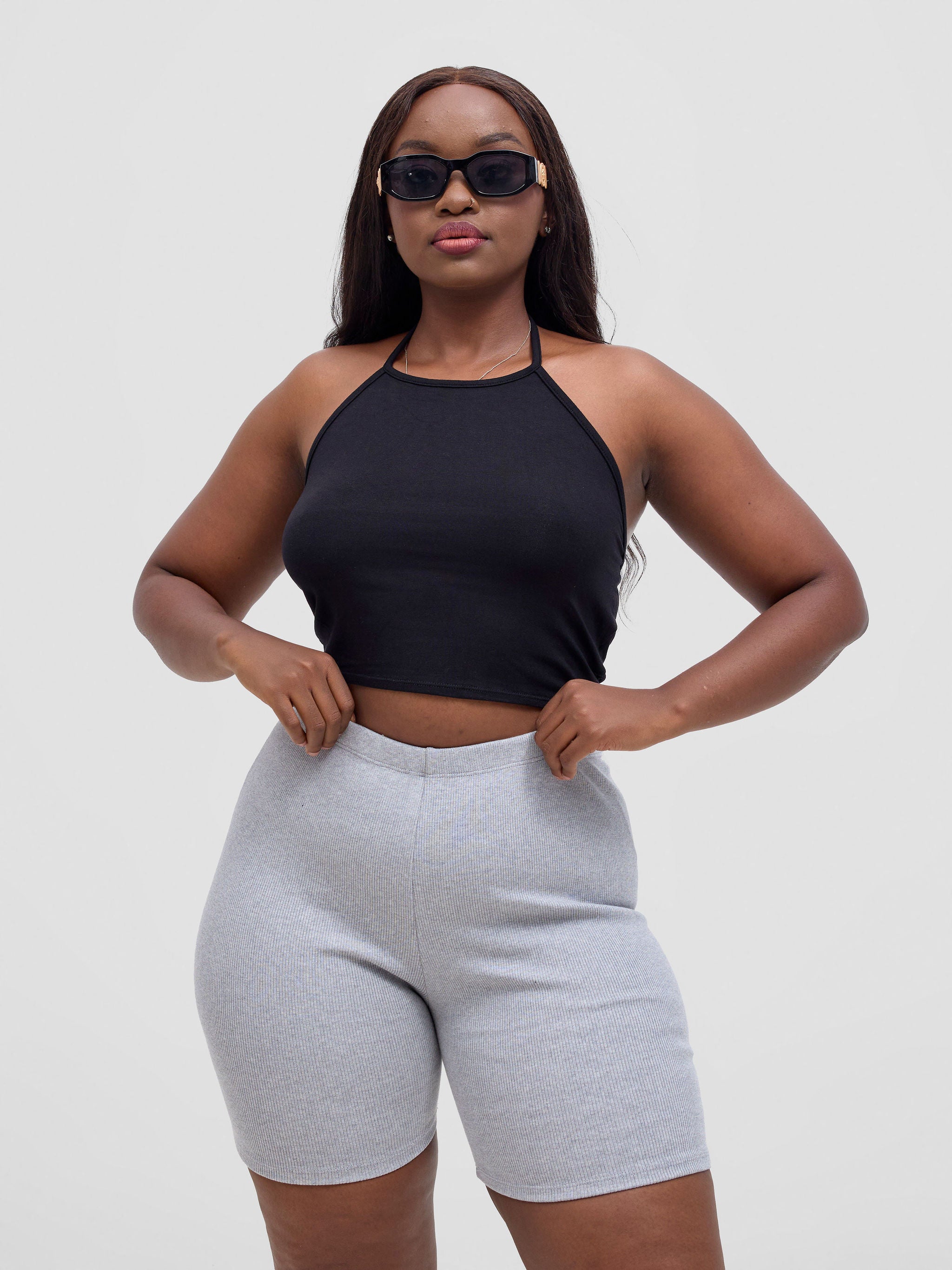 Zoya Vasha Biker Shorts - Grey